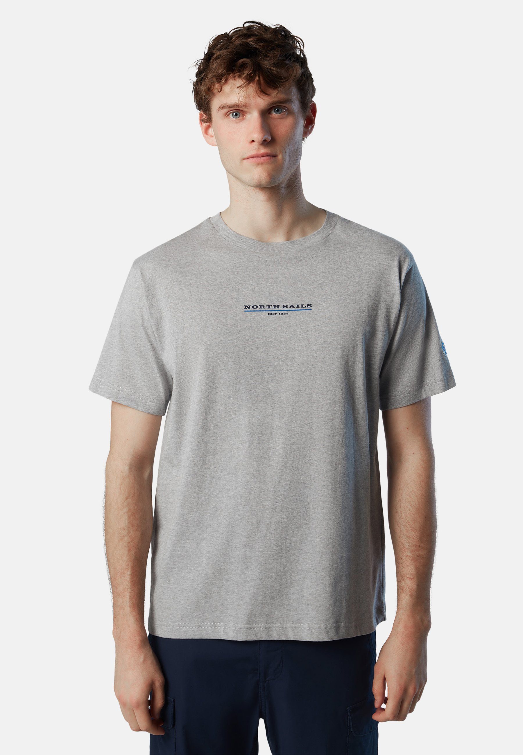 T-Shirt Brustaufdruck grey mit T-Shirt North Sails