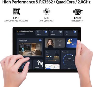 DOOGEE U10 Pro 20GB RAM Tablet (10", 128 GB, Andriod 13, WiFi-6, Widevine L1, 1280 * 800 HD+IPS, 8MP+5MP 5060mAh/TÜV SÜD/BT 5.0)