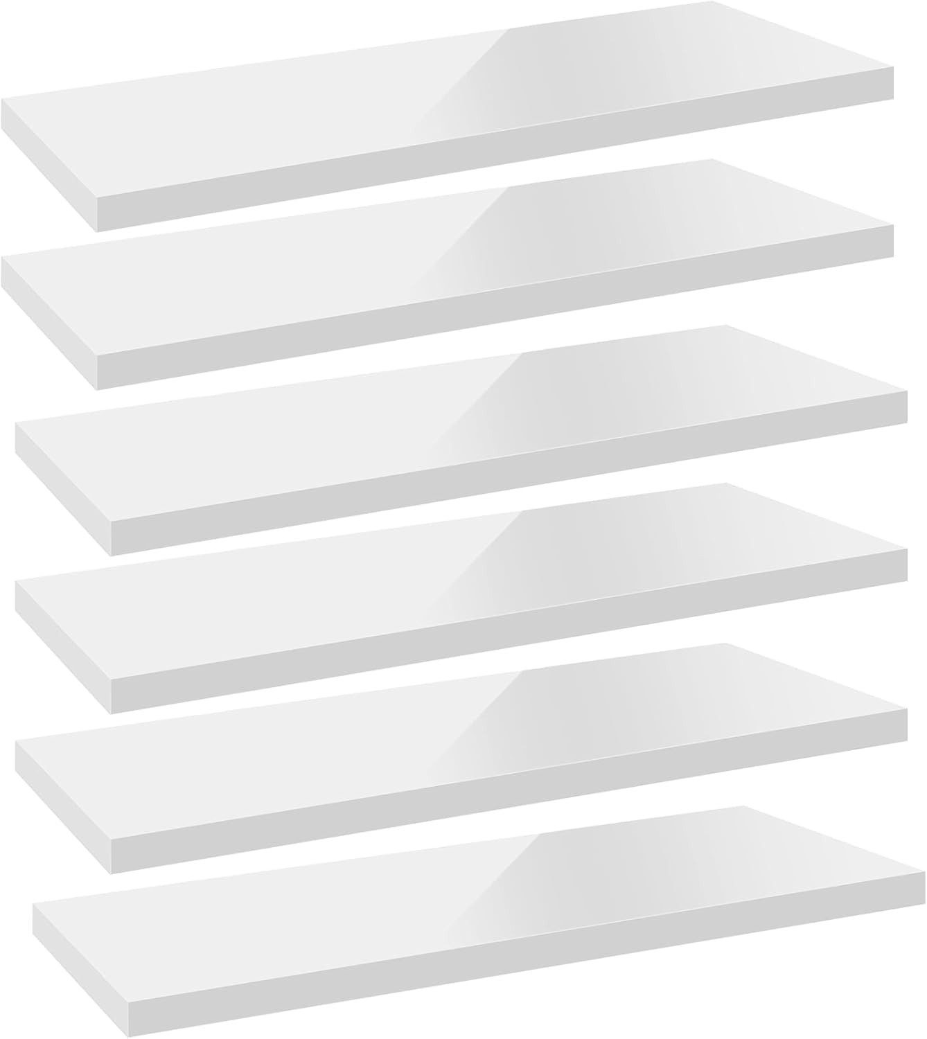 Woltu Wandregal, 6-tlg., Schweberegal Regal Wanddeko aus MDF günstig online kaufen