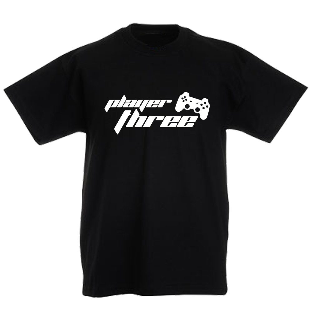 G-graphics T-Shirt Player 1, 2, 3 & 4 (Familienset, Einzelteile zum selbst zusammenstellen) Kinder- & Erwachsenen-T-Shirt-Set mit Frontprint