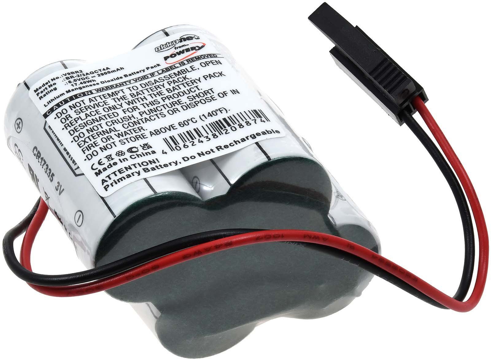 Powery SPS-Lithiumbatterie kompatibel mit Panasonic Typ BR-2/3AGCT4A Batterie, (6 V)