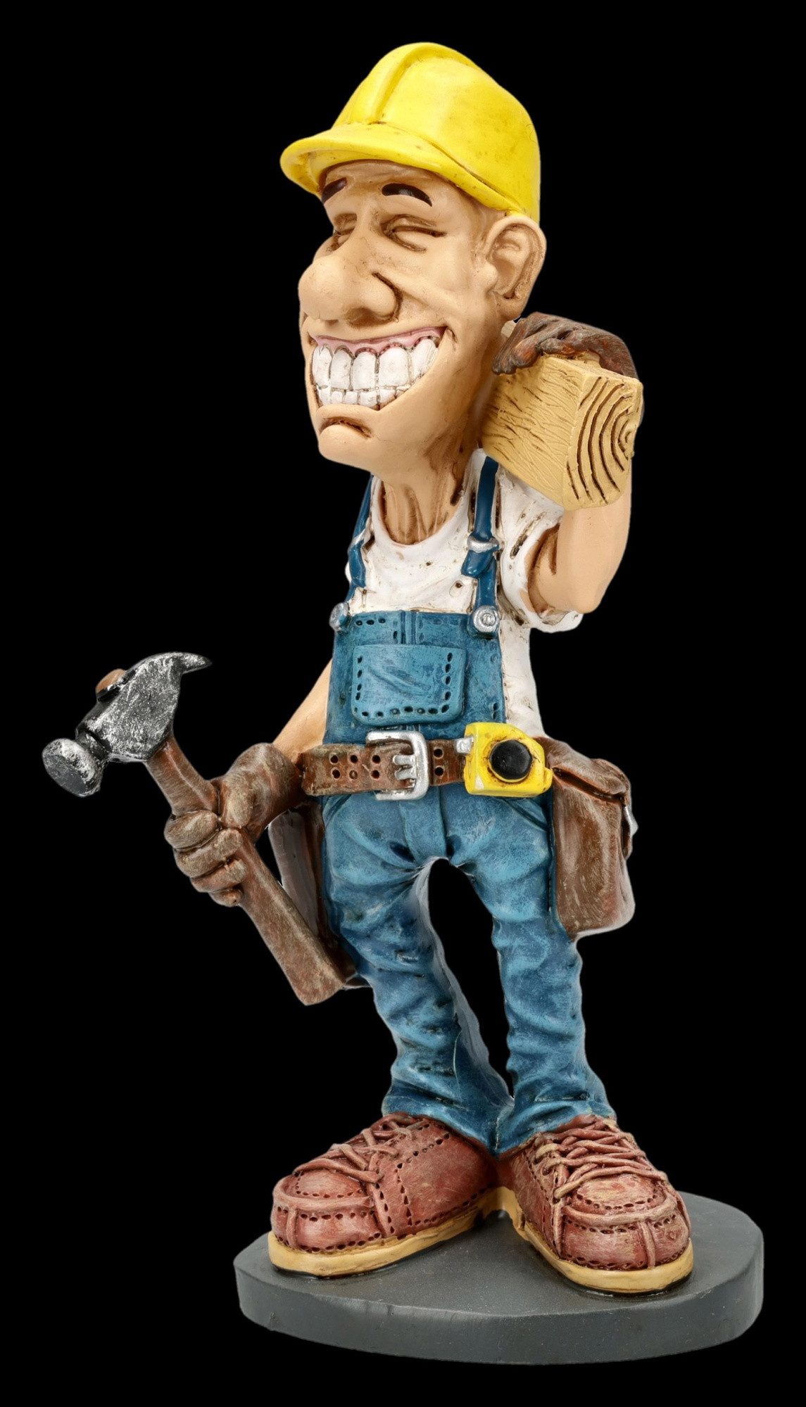 Figuren Shop GmbH Dekofigur Schreiner Figur – Lustige Handwerker Statue von Warren Stratford 13 cm