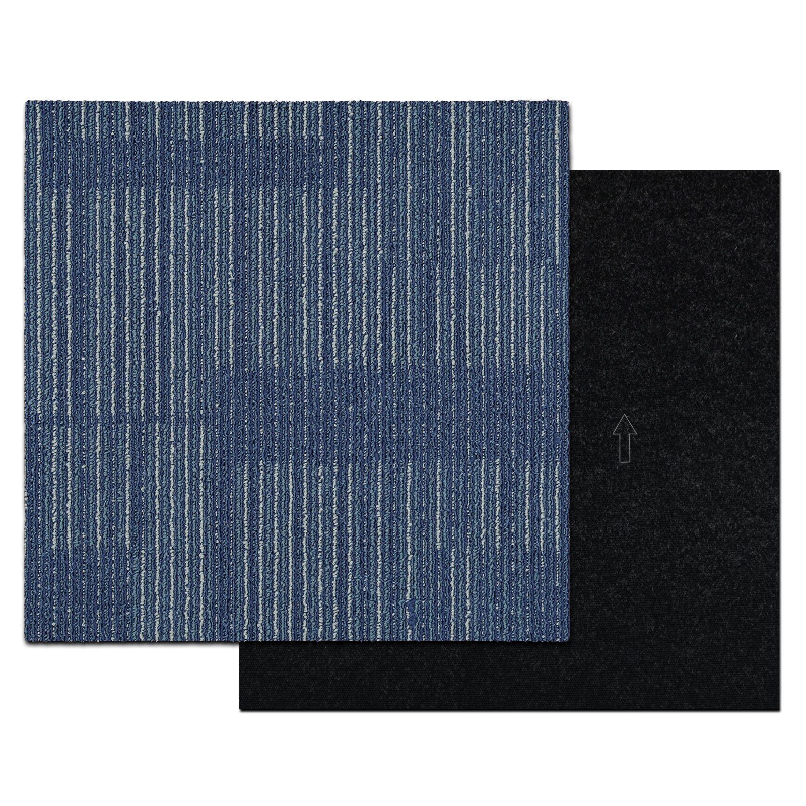 Karat Teppichfliese Zadar, Fliese, Bodenschutz, verschiedene Farben, 50x50 cm, Quadratisch, Höhe: 6 mm, Selbstliegend