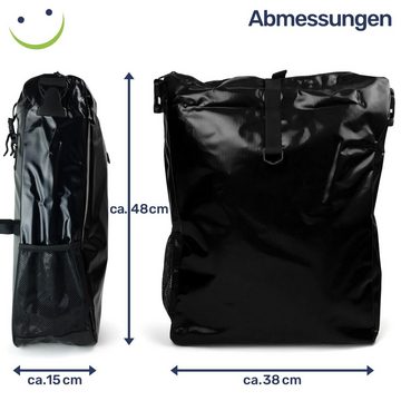 Gravidus Fahrradtasche 2x LKW-Plane Fahrradtasche Fahrrad Gepäckträgertasche Wasserdicht