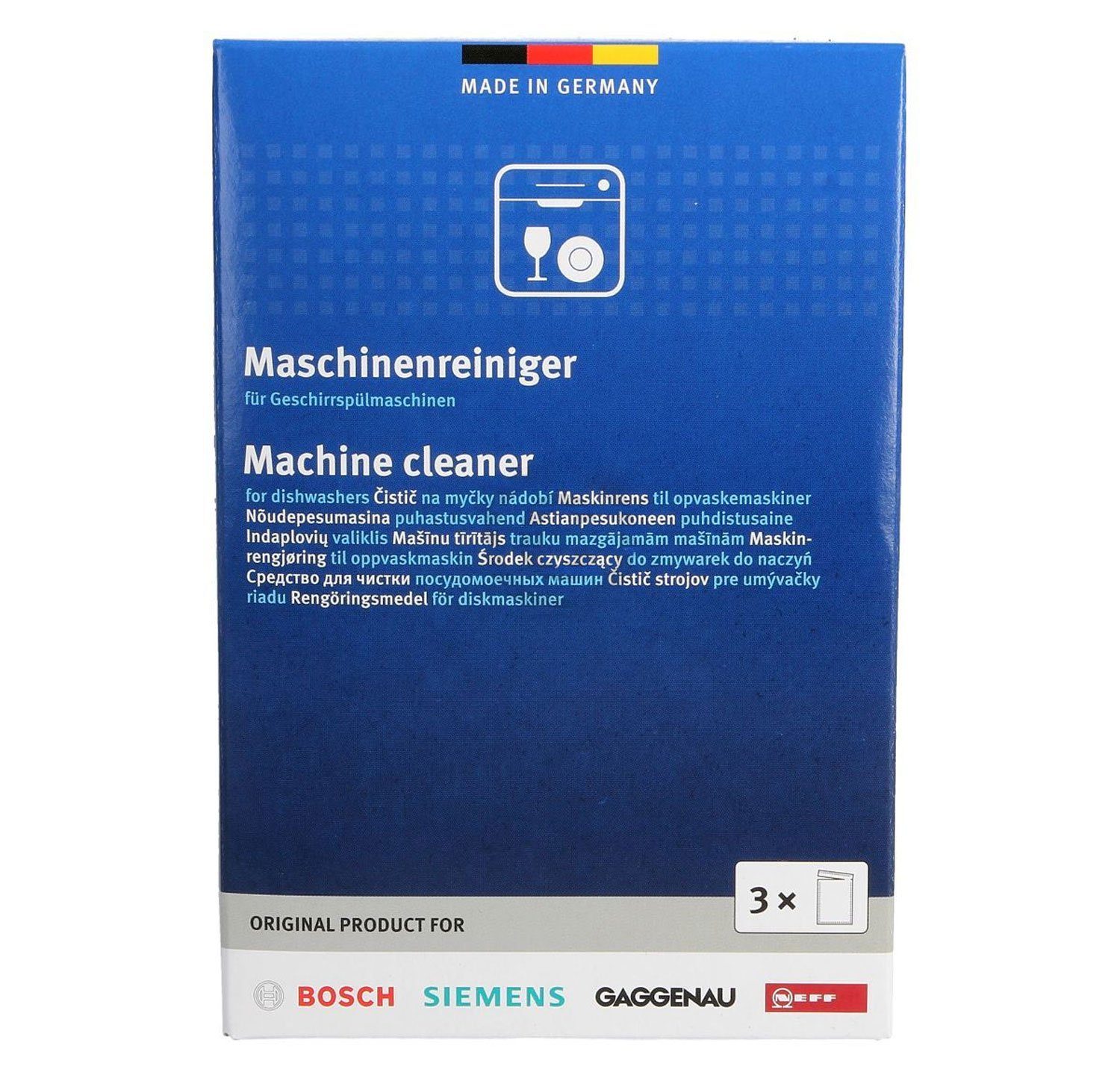 BOSCH Reinigungselement Maschinenreiniger 00312194, 3-tlg., 3 Stk für  Geschirrspüler