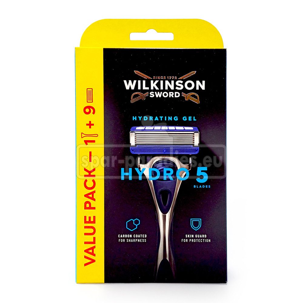 Wilkinson Rasierklingen Wilkinson Hydro 5 Skin Protection Regular Rasierer + 8 Ersatzklingen