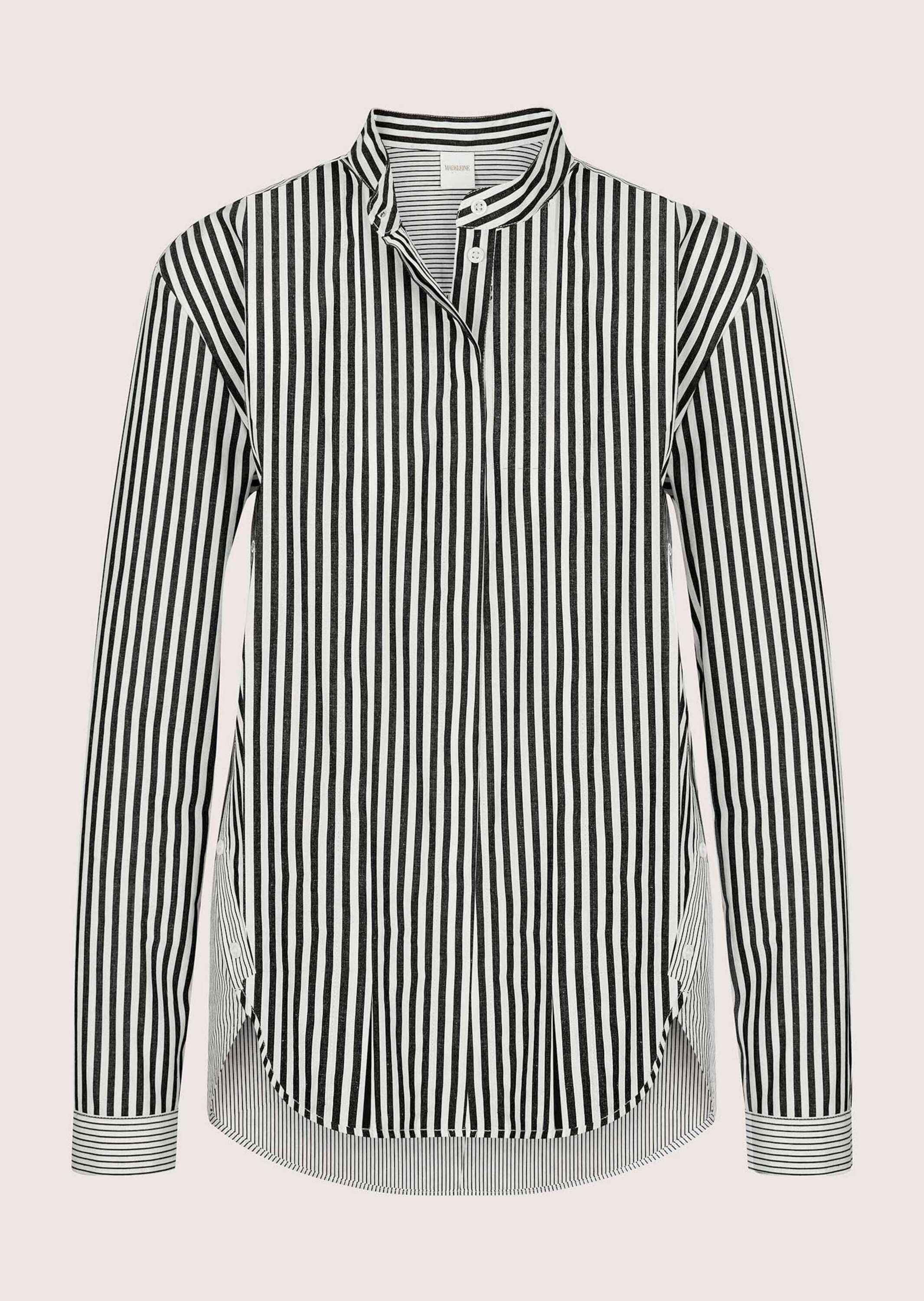 Langarmbluse Blusenshirt mit Knopfdetails