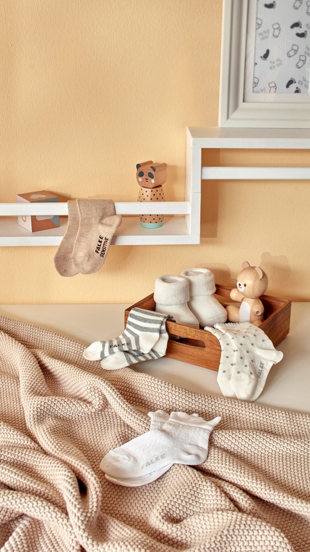 FALKE Socken Stripe Socken mit weicher Baumwolle (1-Paar) mit weicher Baumwolle