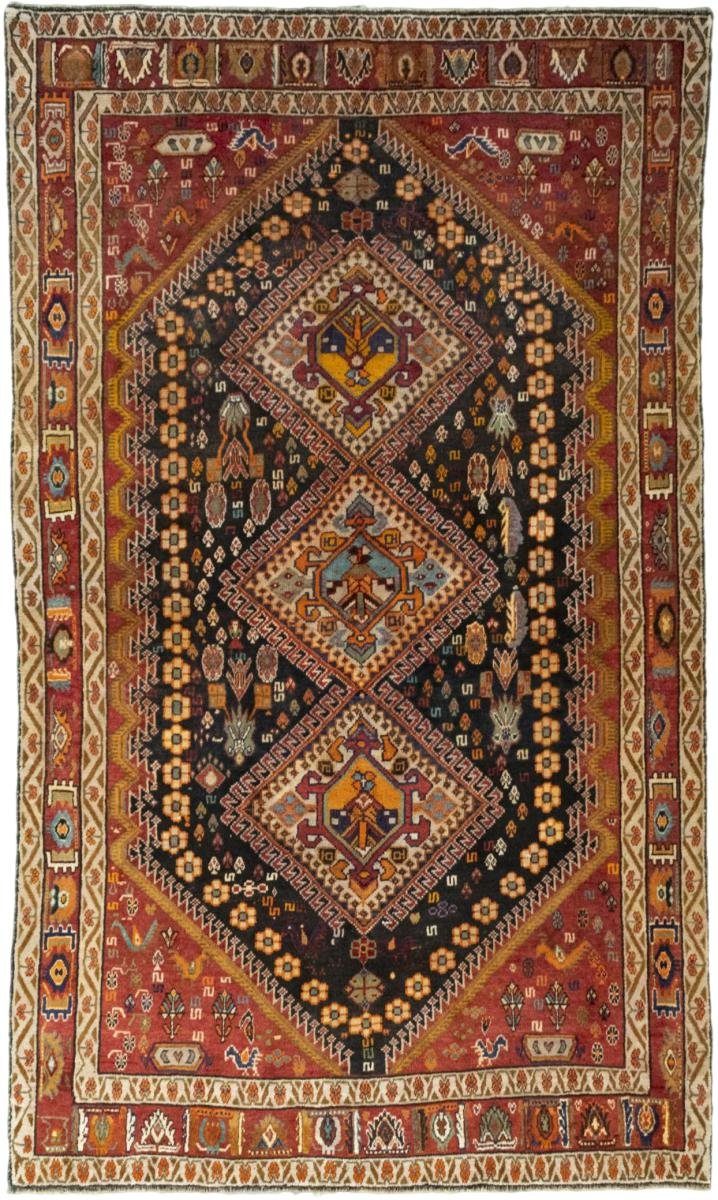 Orientteppich Shiraz 147x251 Handgeknüpfter Orientteppich / Perserteppich, Nain Trading, rechteckig, Höhe: 10 mm