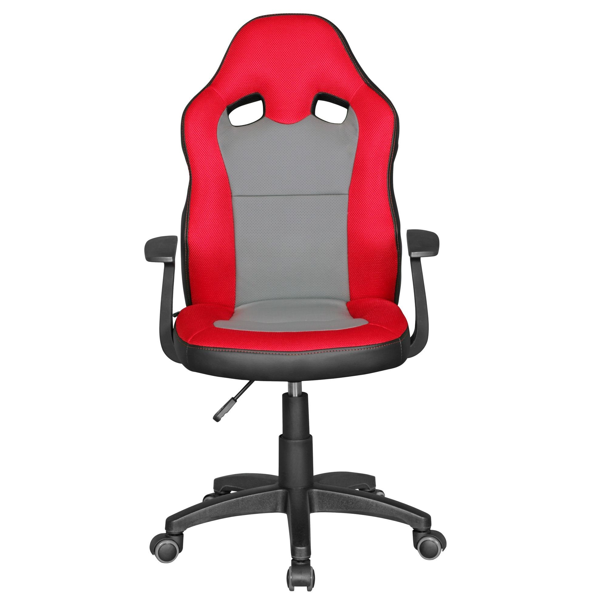 höhenverstellbar, Rot Grau FAST Kinder-Stuhl Ergonomisch, | Rot, KADIMA mit DESIGN Kinderstuhl - Armlehnen