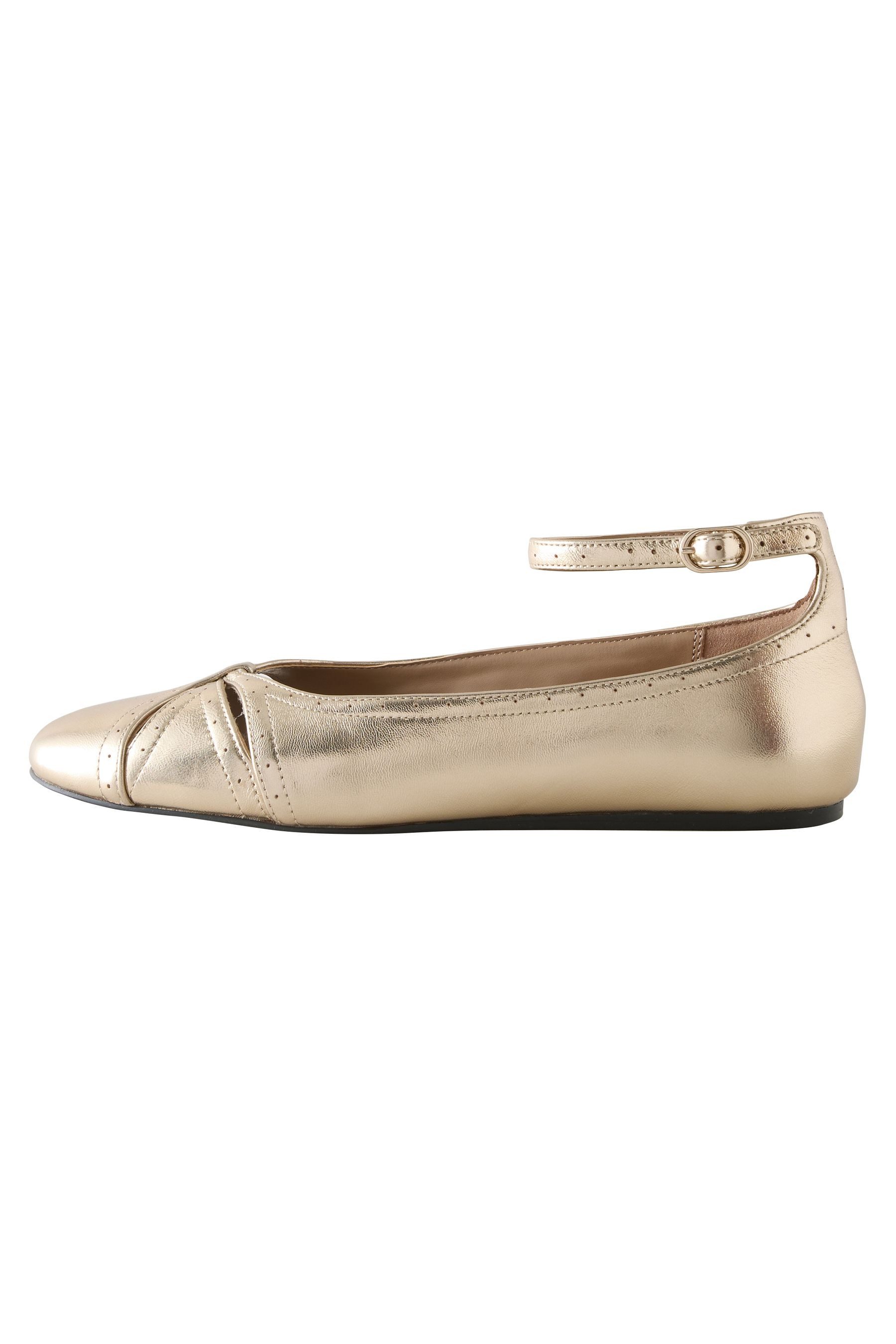Next Forever Comfort® Leder-Ballerinas, Knöchelriemen Riemchenballerina