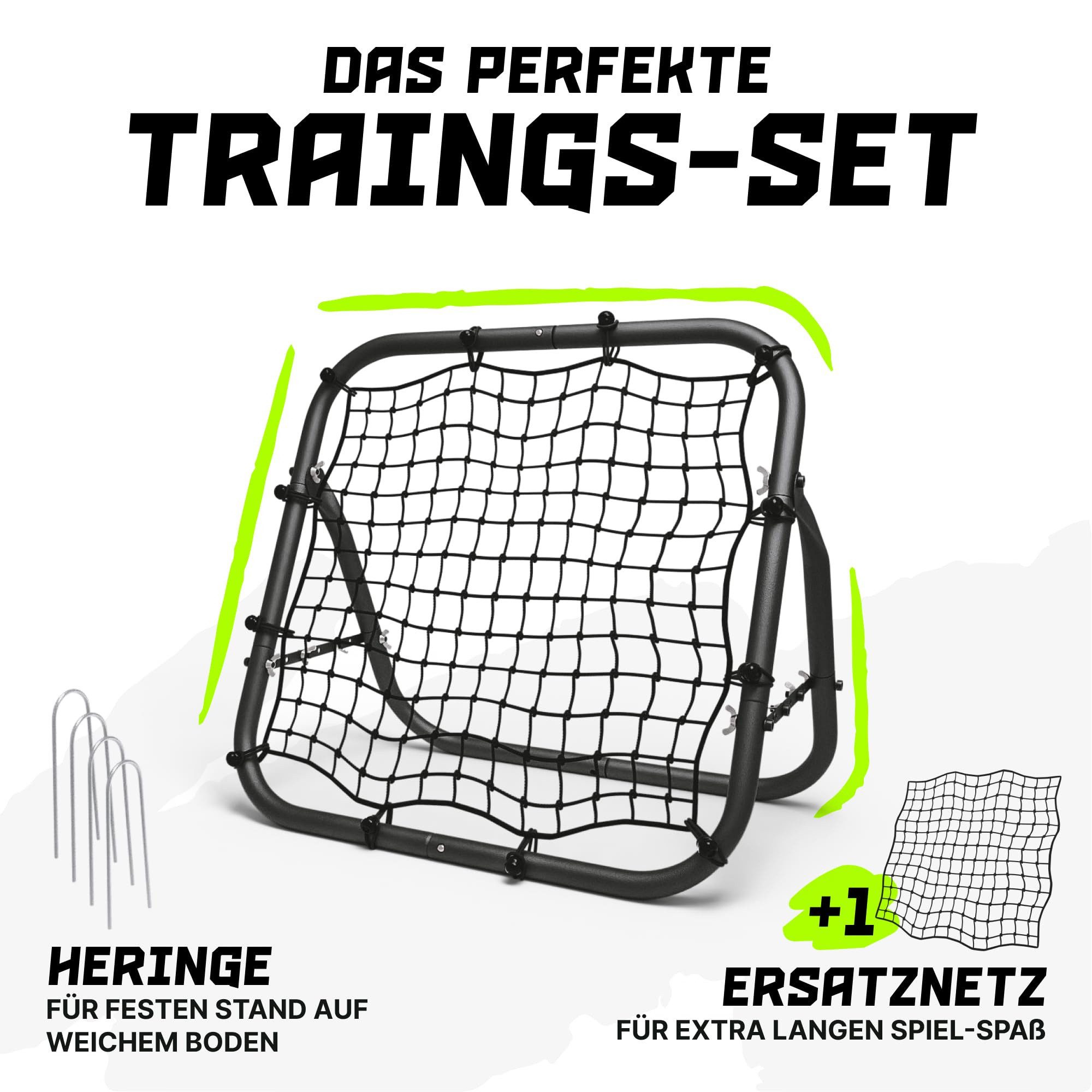 Bentson Rebounder Fußball Rebounder Kinder Und Profis mit Ersatznetz