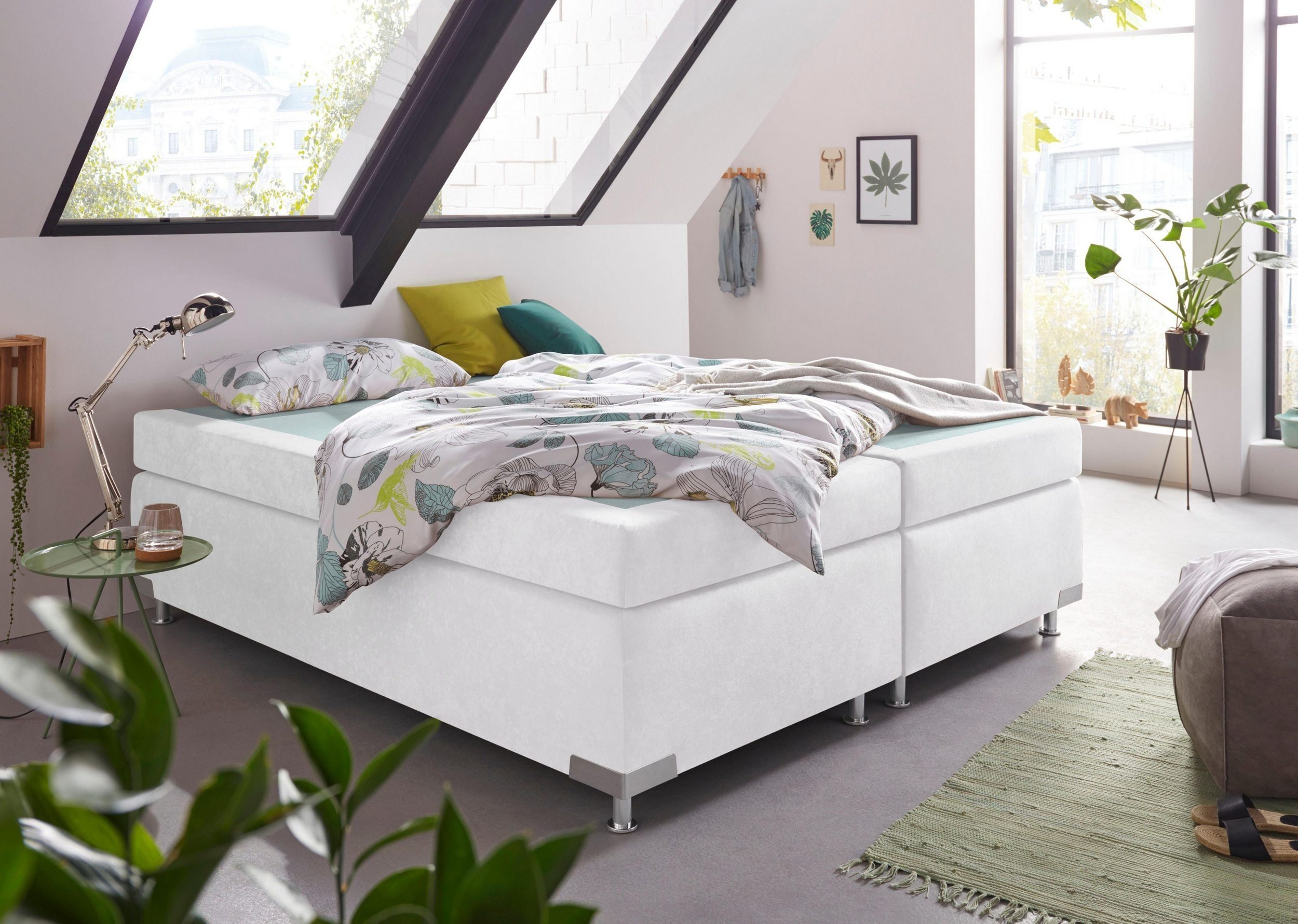 Westfalia Schlafkomfort Boxspringbett "Holland" ohne Kopfteil, frei im Raum günstig online kaufen