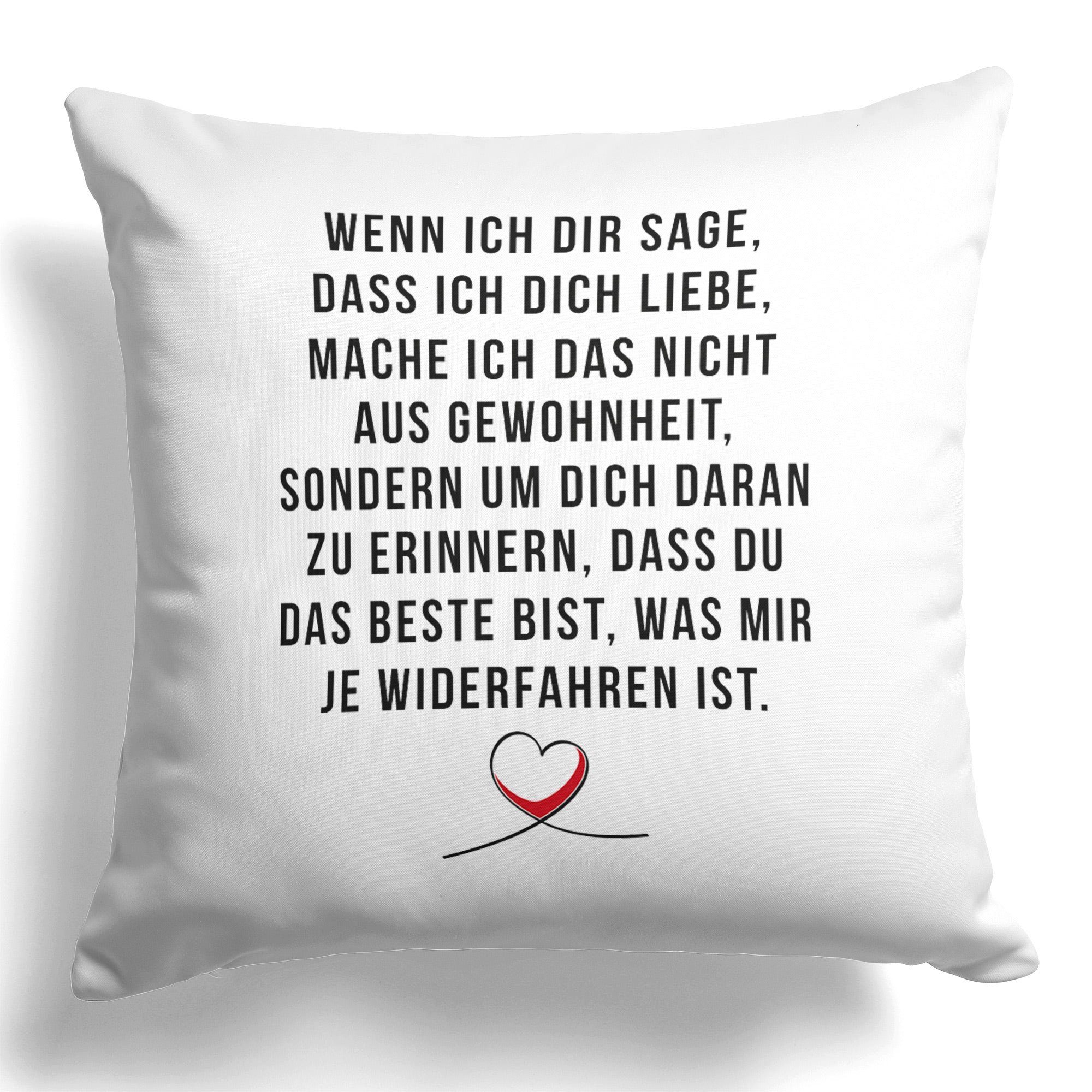 22Feels Dekokissen Jahrestag Geschenk Hochzeitstag Frauen Männer Freundin Valentinstag, Deko mit Persönlichkeit