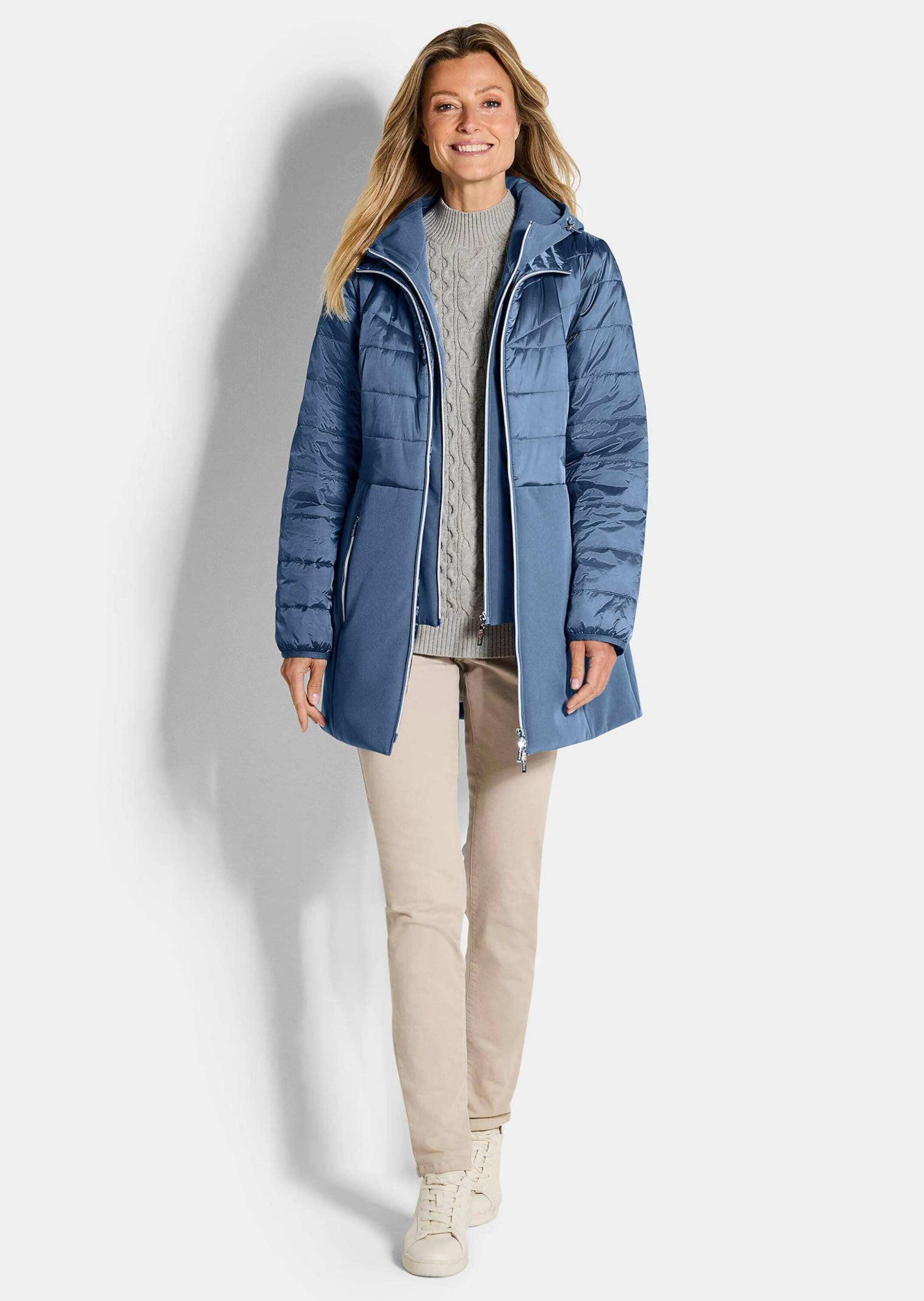 GOLDNER Kurzmantel Steppmantel mit Softshell-Einsatz günstig online kaufen