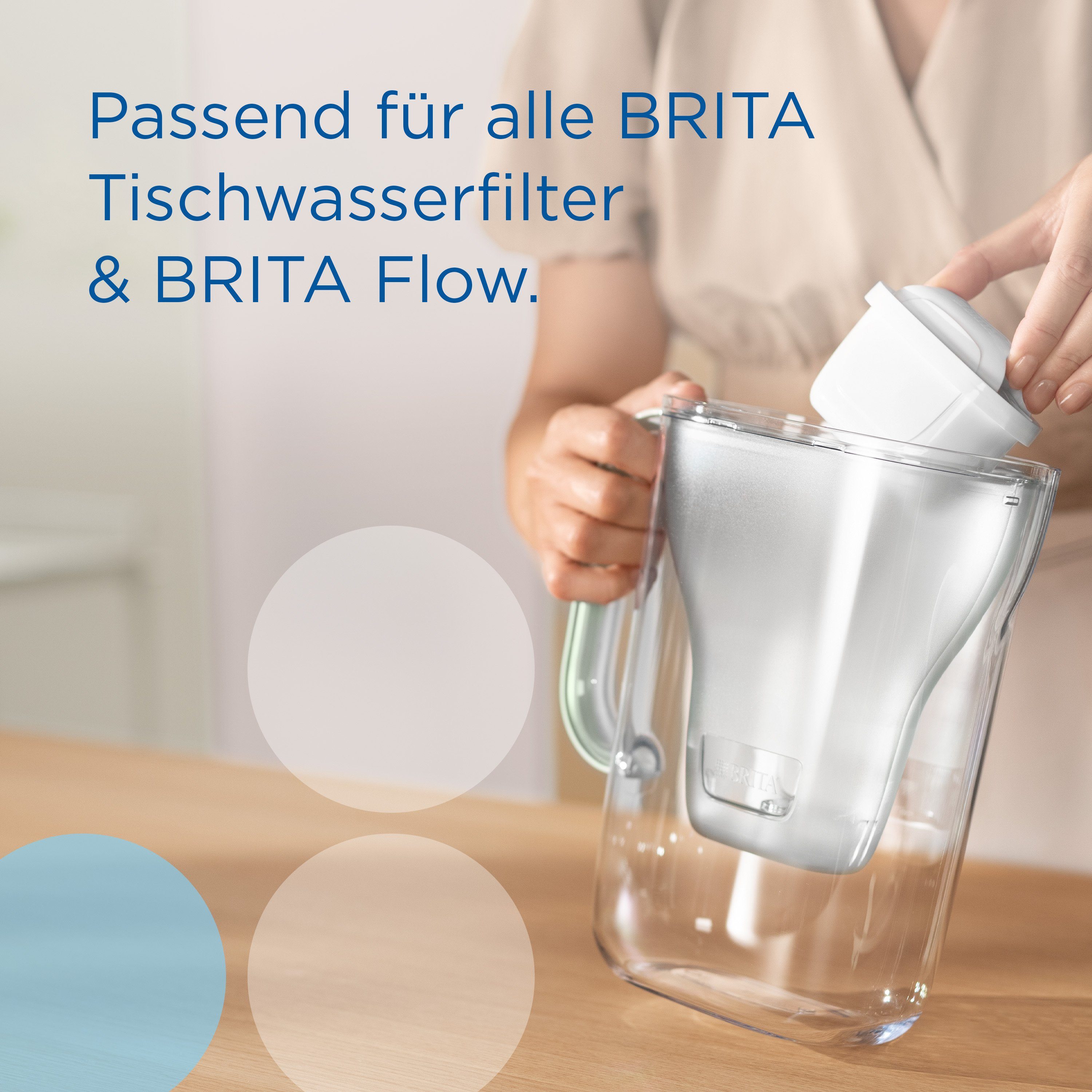 BRITA Chlor, All-in-1, Leitungswasser Kalk, PRO Wasserfilter Kupfer reduziert im & Blei MAXTRA