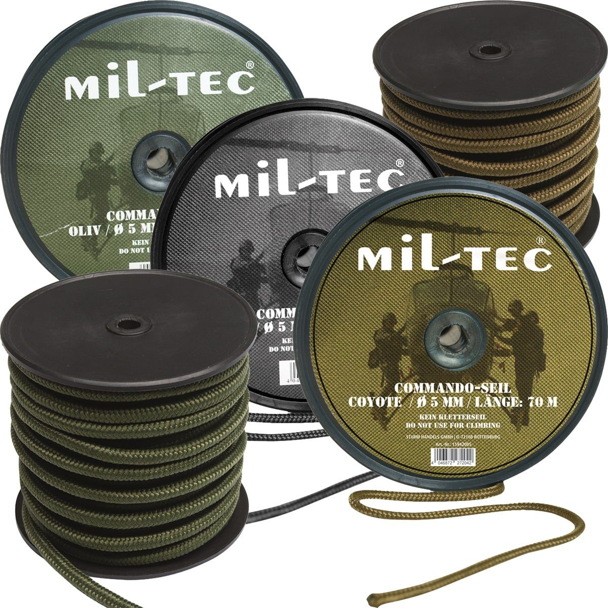 Mil-Tec Militär Commando-Seil auf Rolle Seil günstig online kaufen