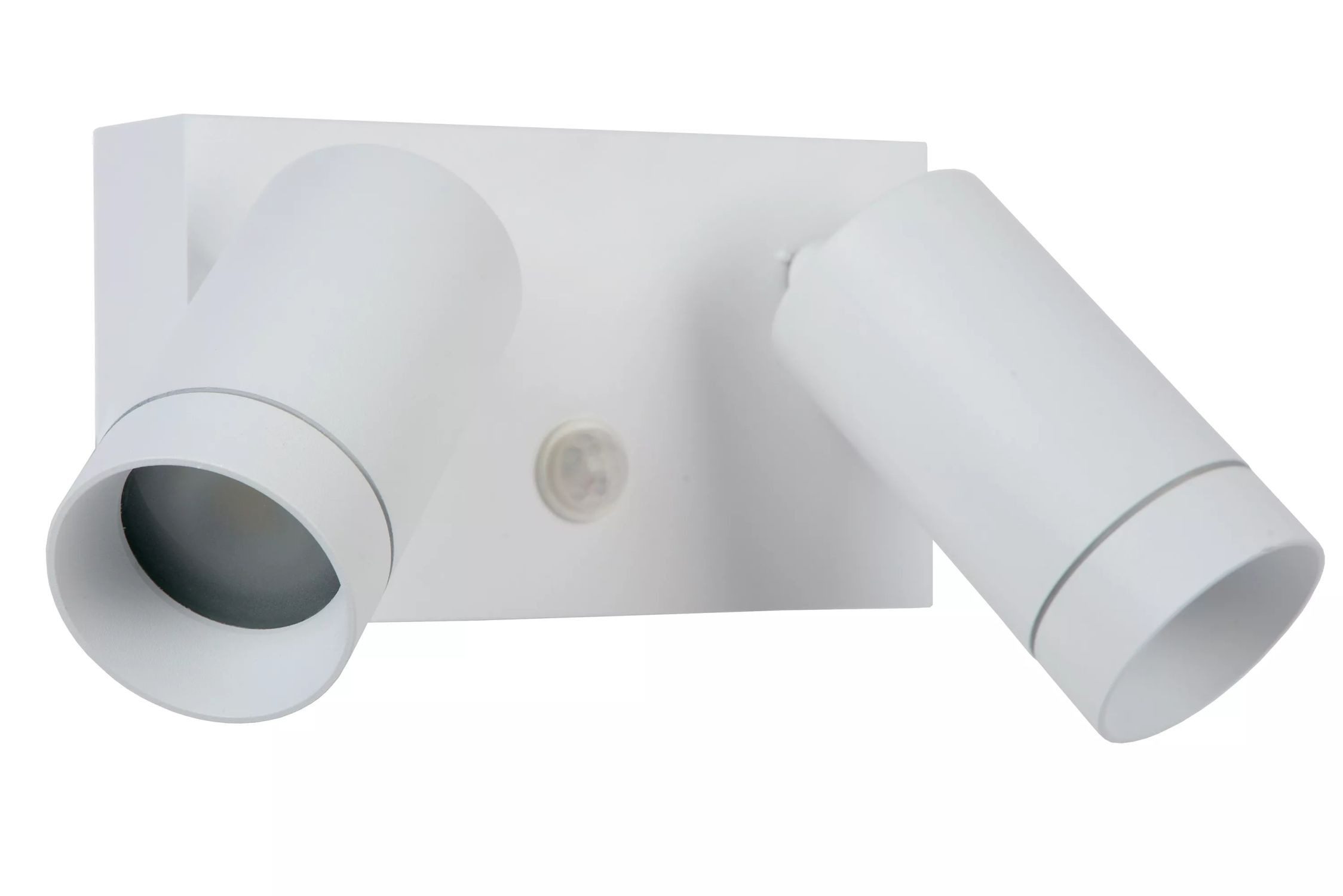 Licht-Erlebnisse Deckenstrahler LUNIQ, ohne Leuchtmittel, AluminiummitBewegungsmelderverstellbarIP54WeißGU102-flammig