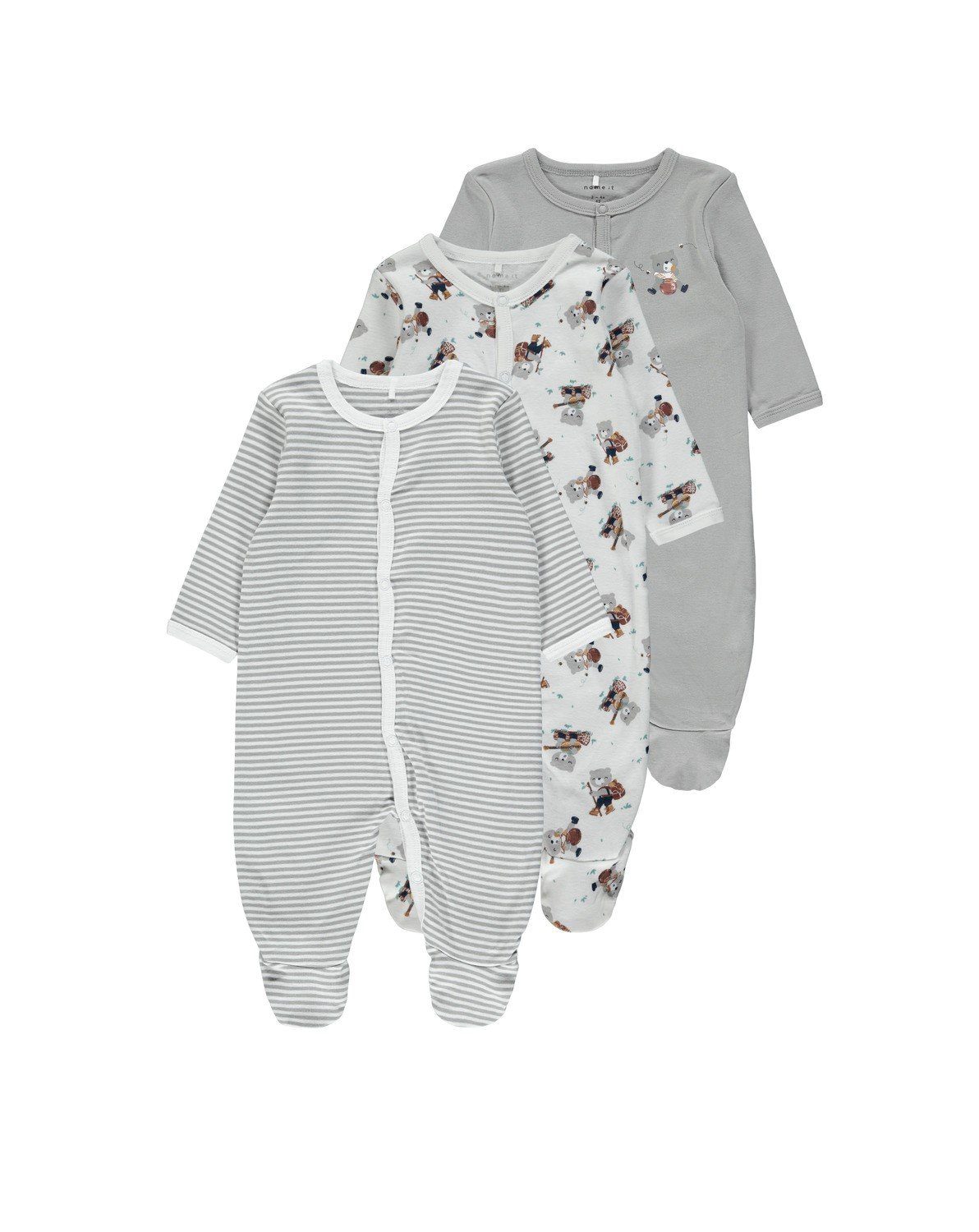 Name It Schlafoverall NBNNIGHTSUIT 3P W/F ALLOY BEAR