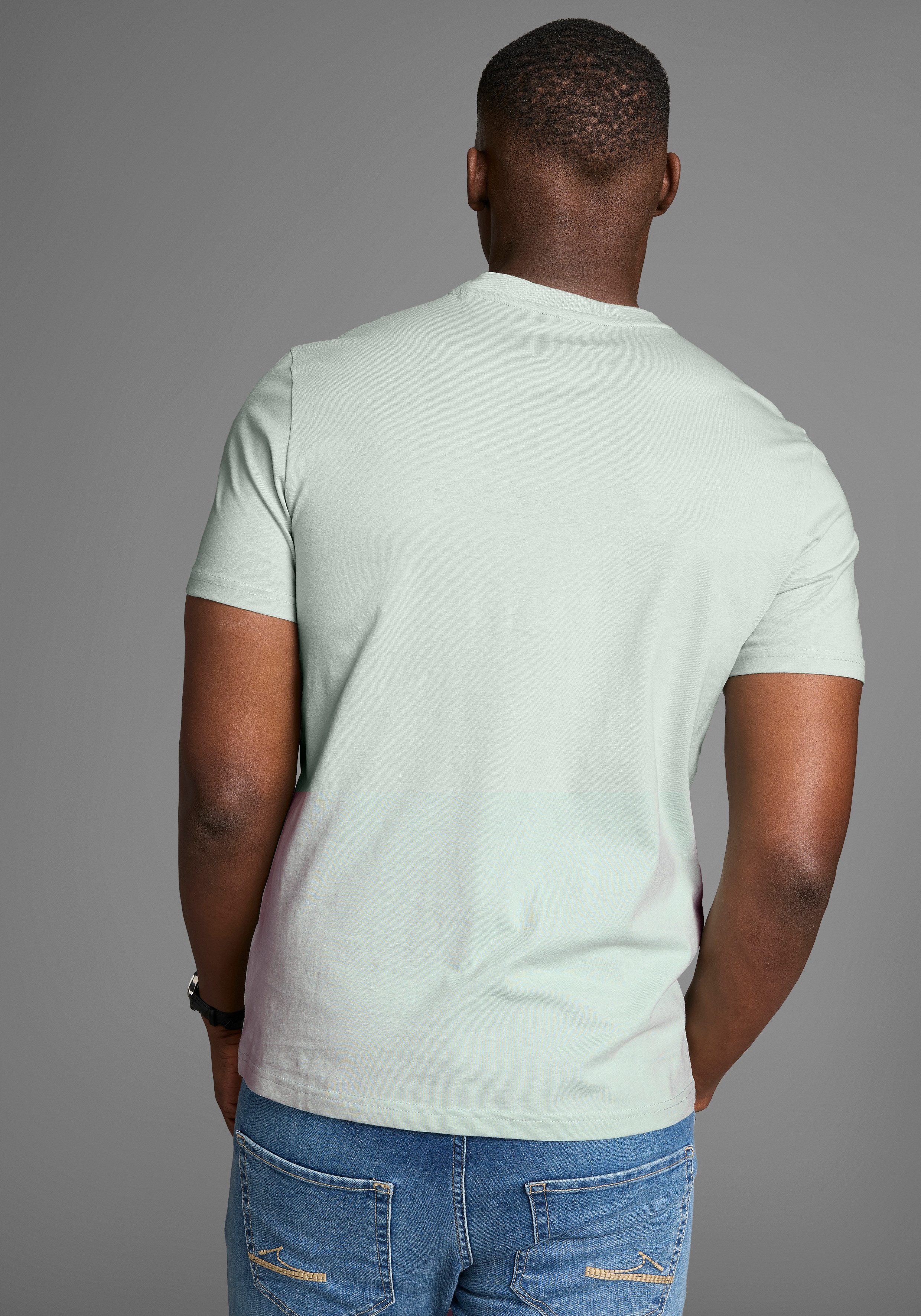 DELMAO T-Shirt mit dezentem Logo-Schriftzug im günstig online kaufen
