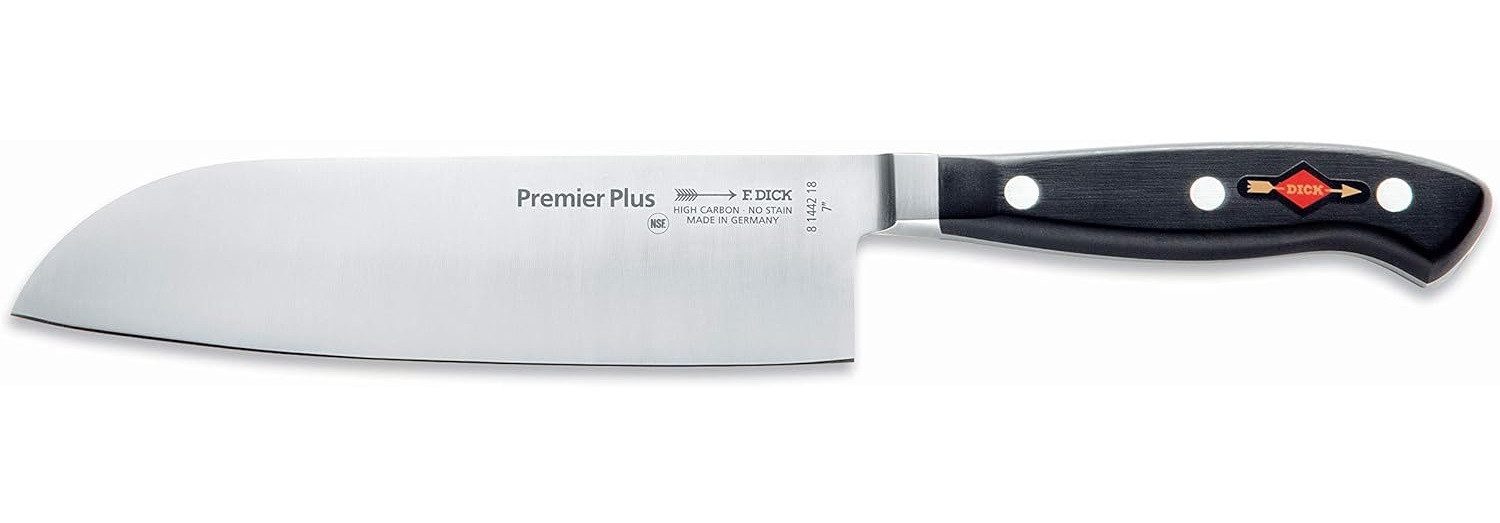 F. DICK Santokumesser Dick Santoku Küchenmesser Premier Plus Messer Klinge 18 cm X50CrMoV15
