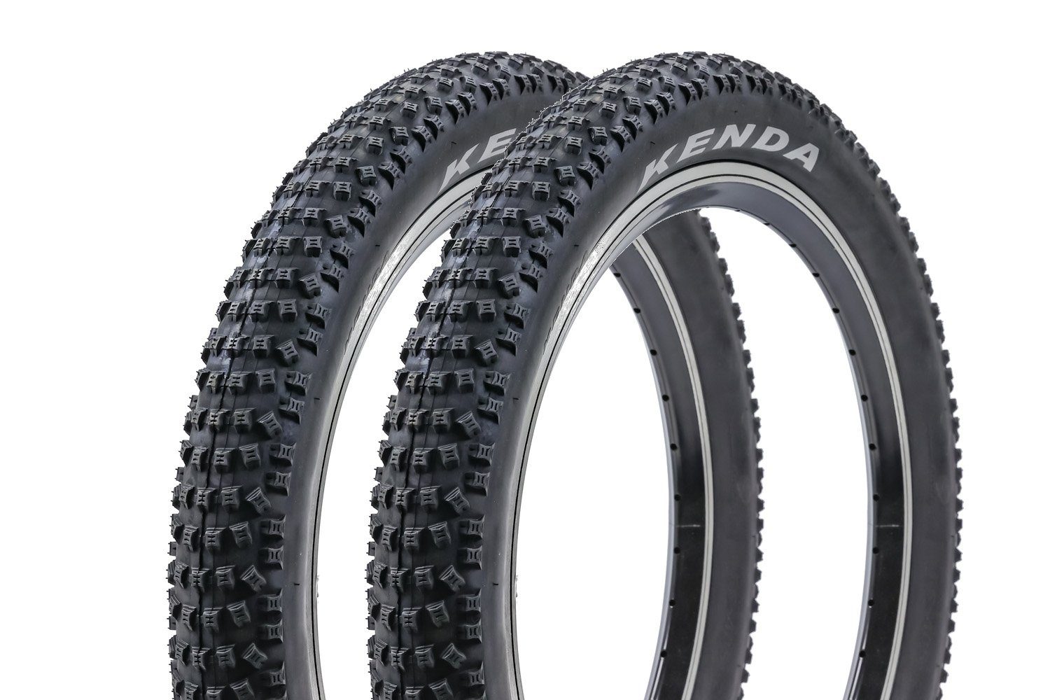 KENDA Fahrradreifen 2 Stück 20 Zoll KENDA Slant Six Fahrrad Reifen 20x2.60 Cross Country, (2-tlg)