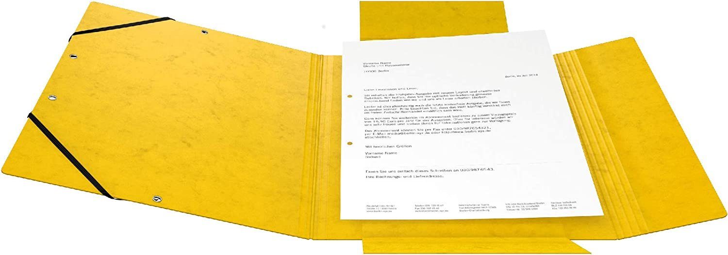 ExaClair gelb Postmappe EXACOMPTA A4 Organisationsmappe