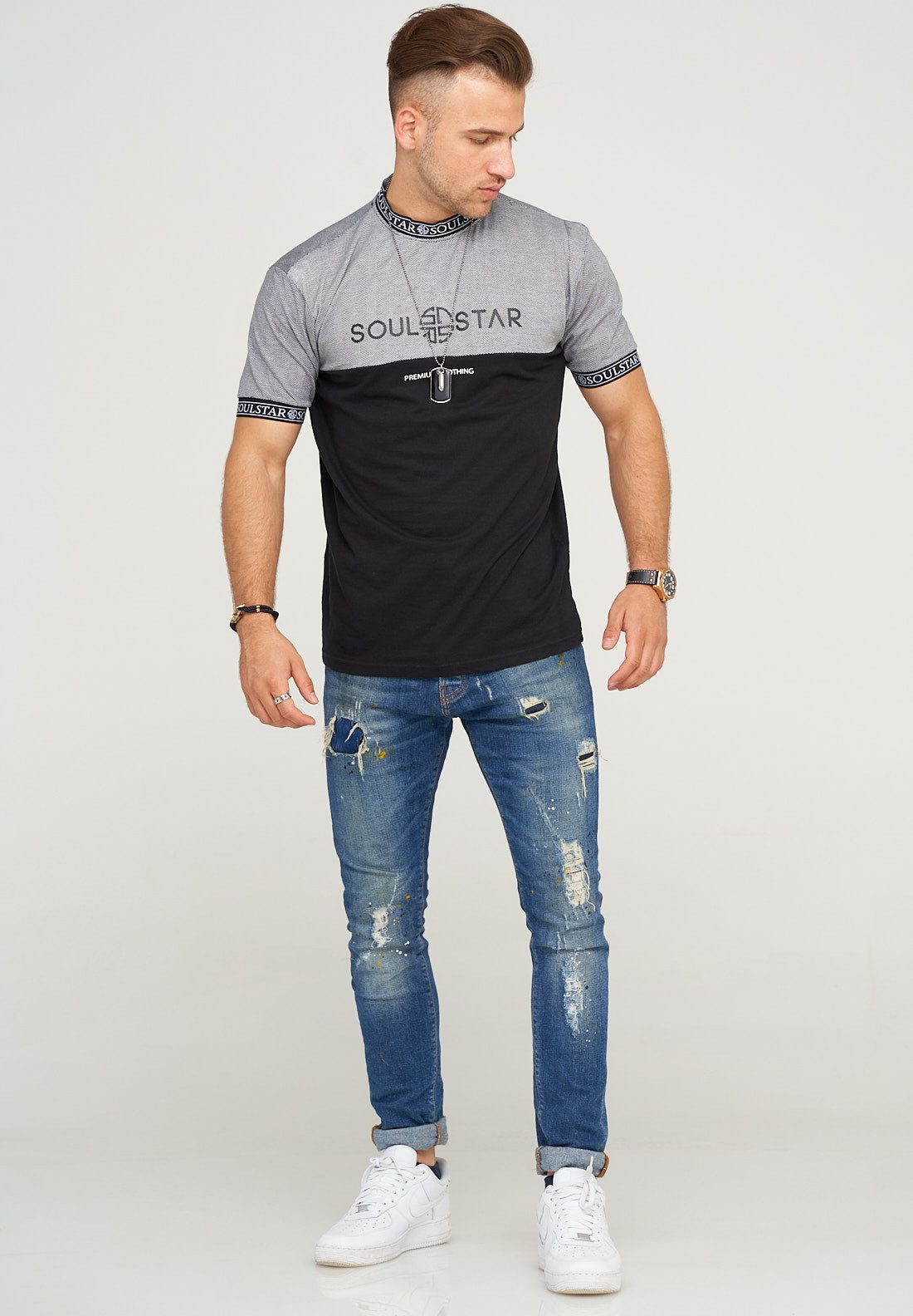 SOULSTAR T-Shirt OSAKA mit stylischem Logoprint