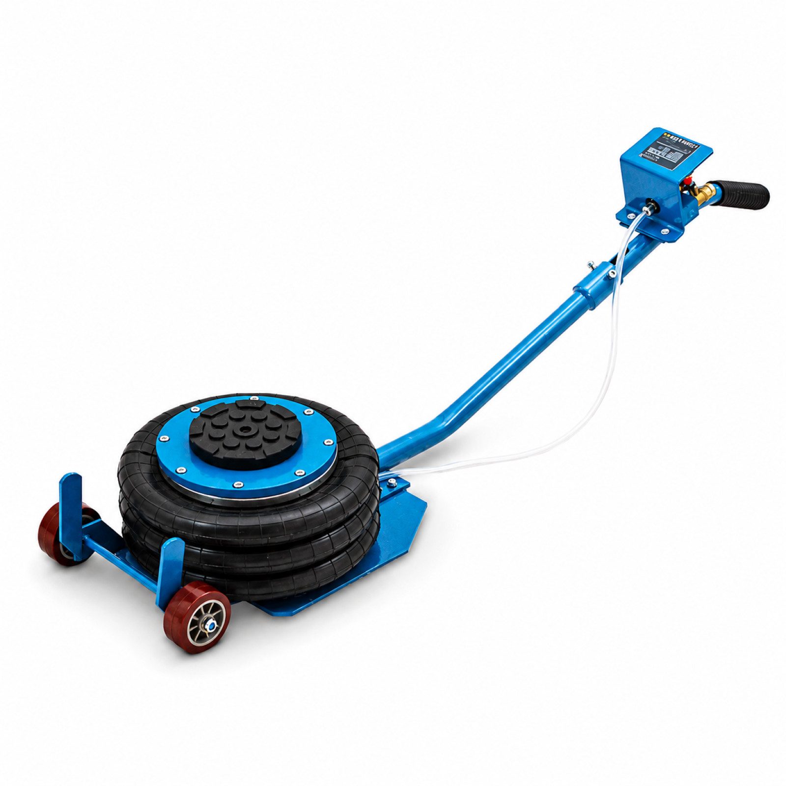 Bituxx Wagenheber Pneumatisch 3T Blau, max. Hubhöhe: 40 cm, MS-17230, 1/4 Zoll Druckluftanschluss