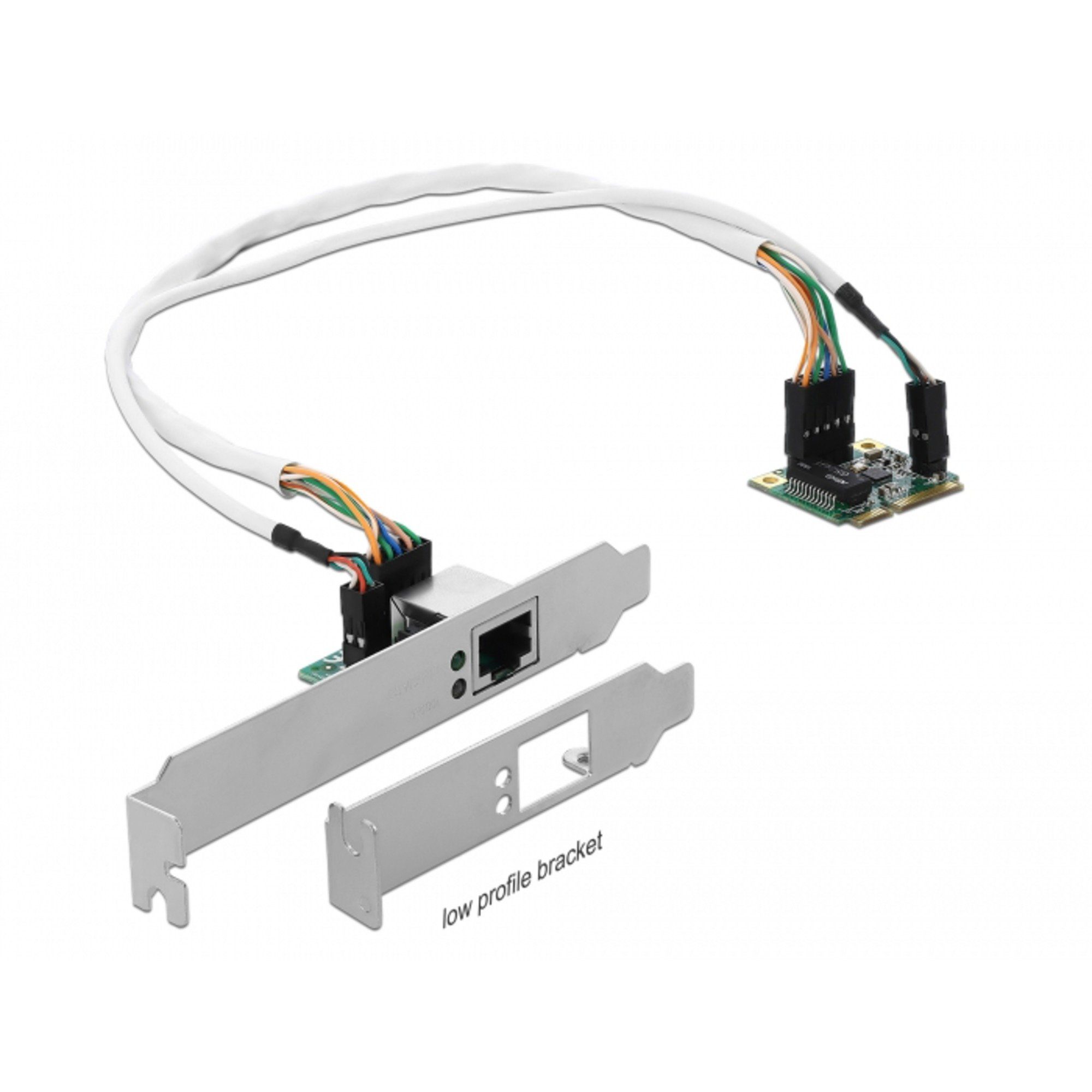 DeLOCK Mini PCIe I/O PCIe half size 1 x Gigabit Netzwerk-Adapter
