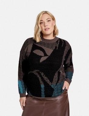 Samoon Rundhalspullover Pullover mit Jacquardmuster