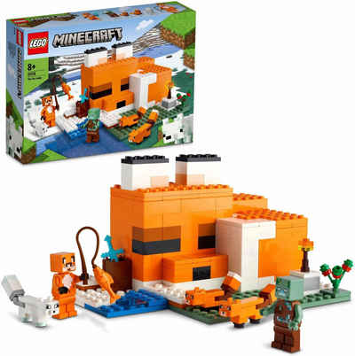 LEGO® Konstruktionsspielsteine »Die Fuchs-Lodge (21178), LEGO® Minecraft«, (193 St)
