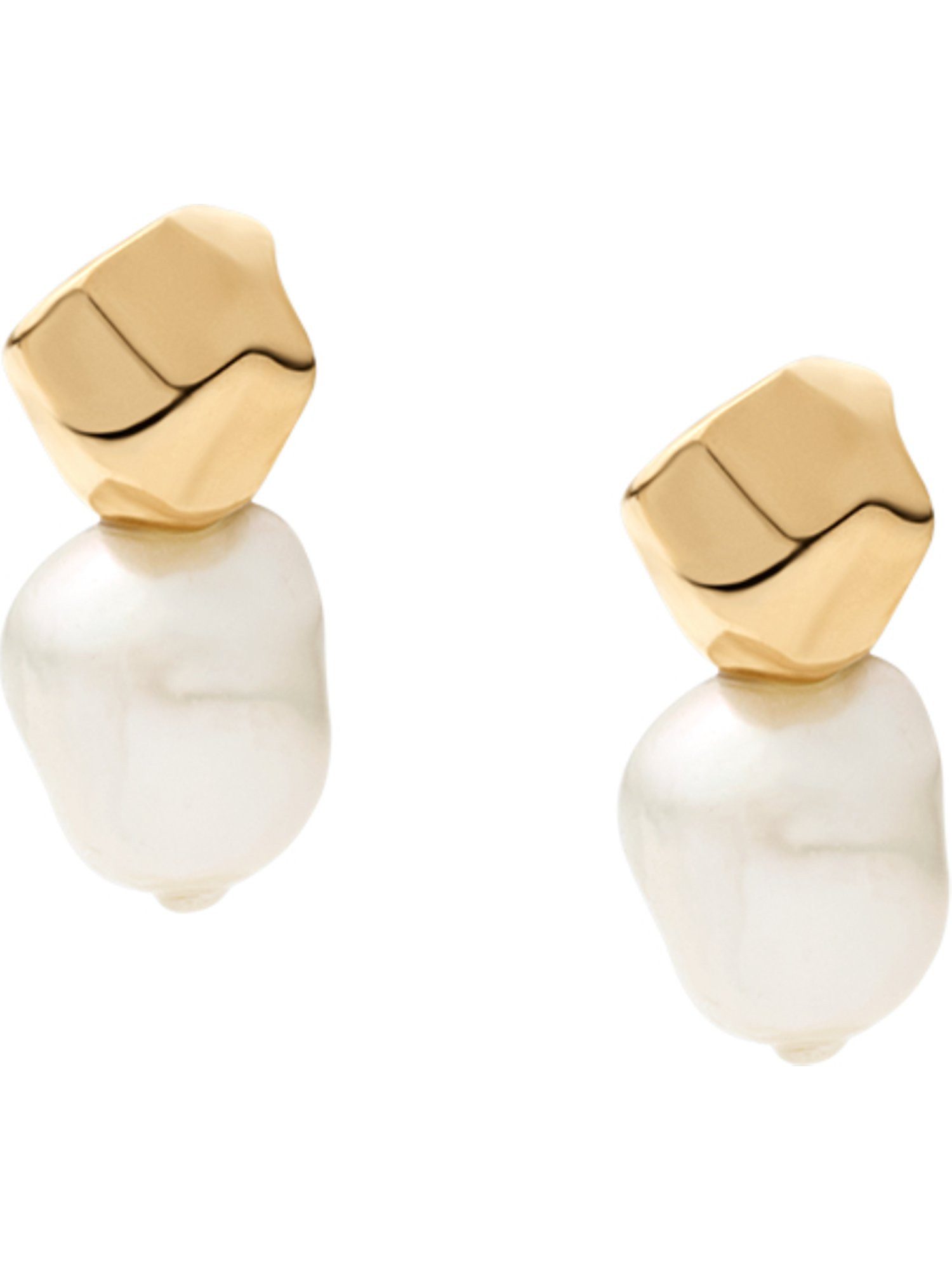 SKAGEN Paar Ohrstecker Skagen Damen-Ohrstecker Edelstahl Süßwasserperle, Agnethe Pearl