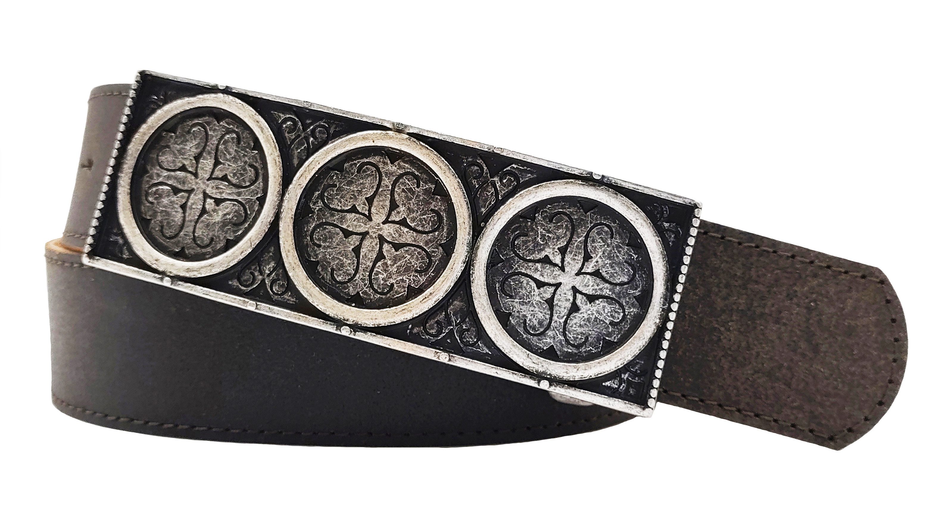 Cassandra Accessoires Ledergürtel mit Ornamentik-Schließe MADE günstig online kaufen
