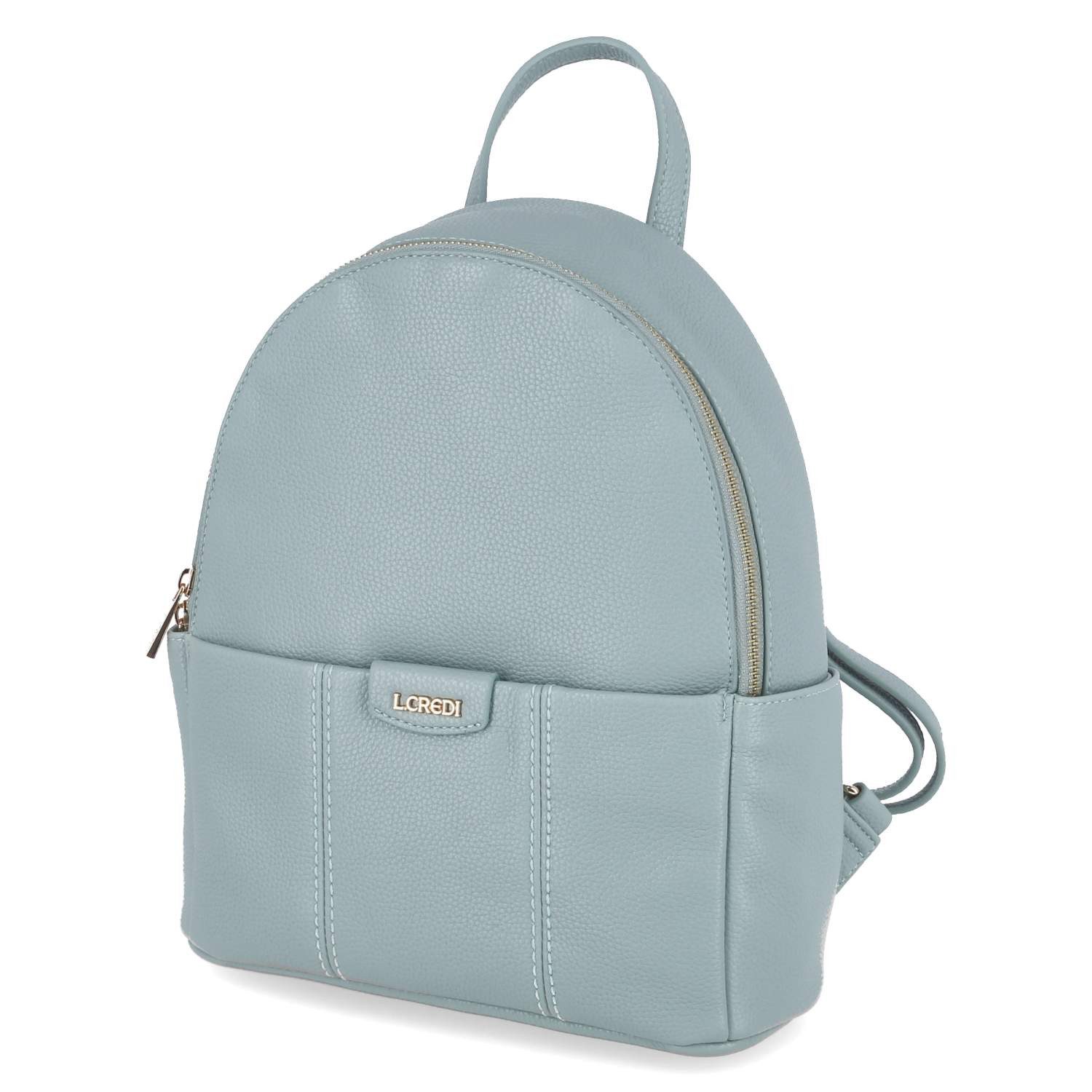 L. CREDI Cityrucksack L.Credi 1005839-622 Rucksäcke Kunstleder mint-blau