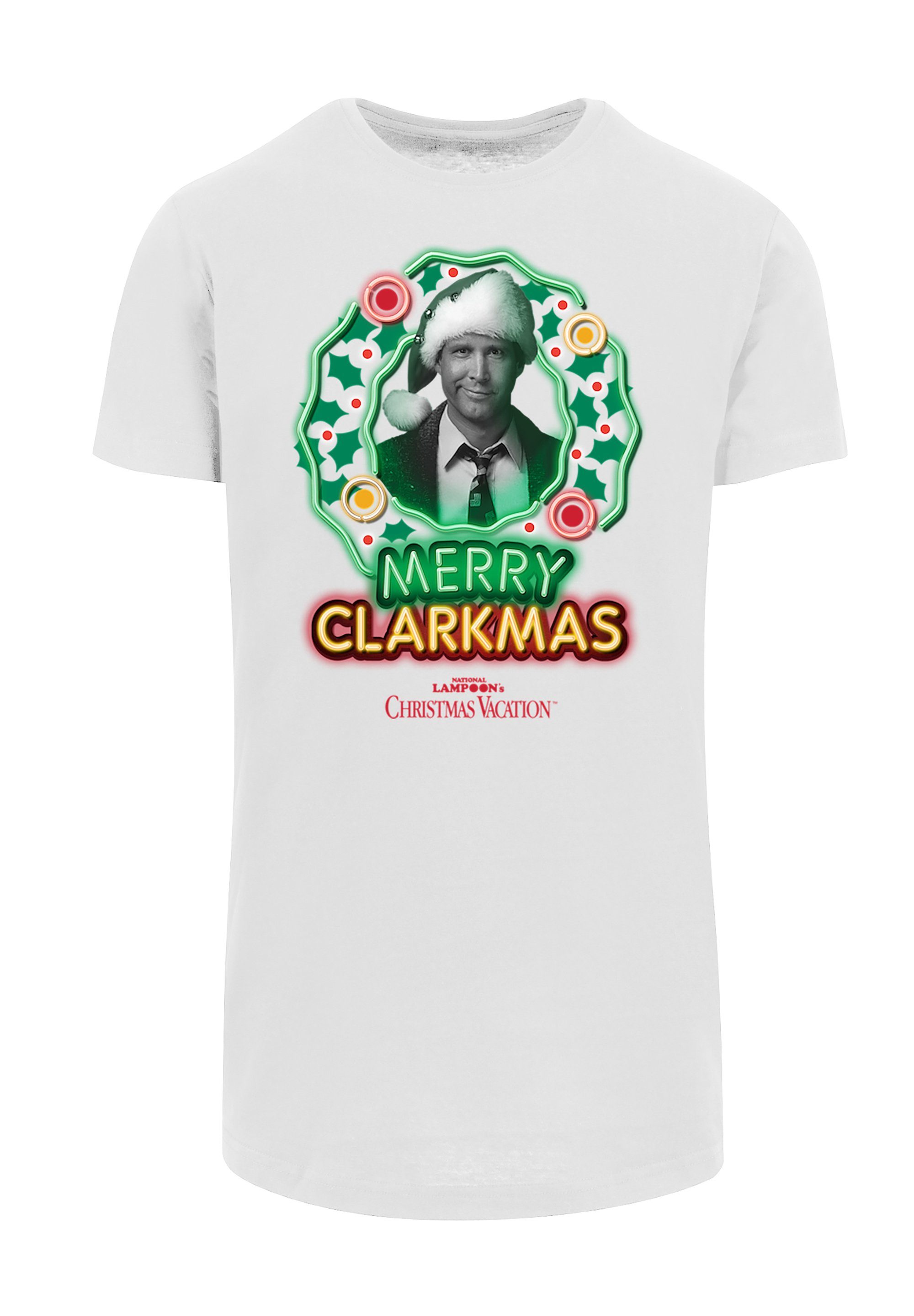 Clarkmas Vacation Print T-Shirt weiß Disney Merry Christmas F4NT4STIC