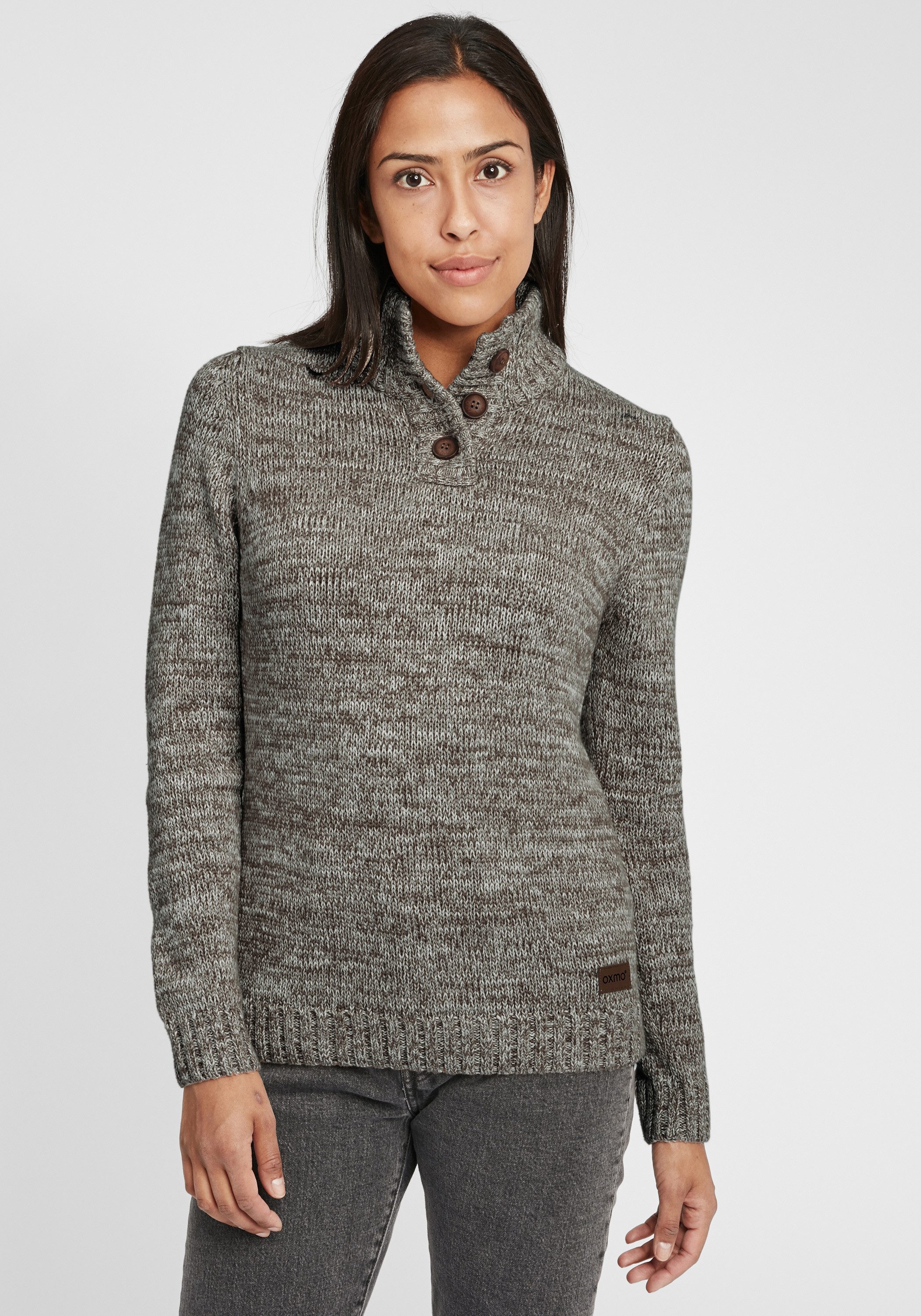 OXMO Strickpullover OXPhilicita Strickpulli mit hochabschließendem günstig online kaufen
