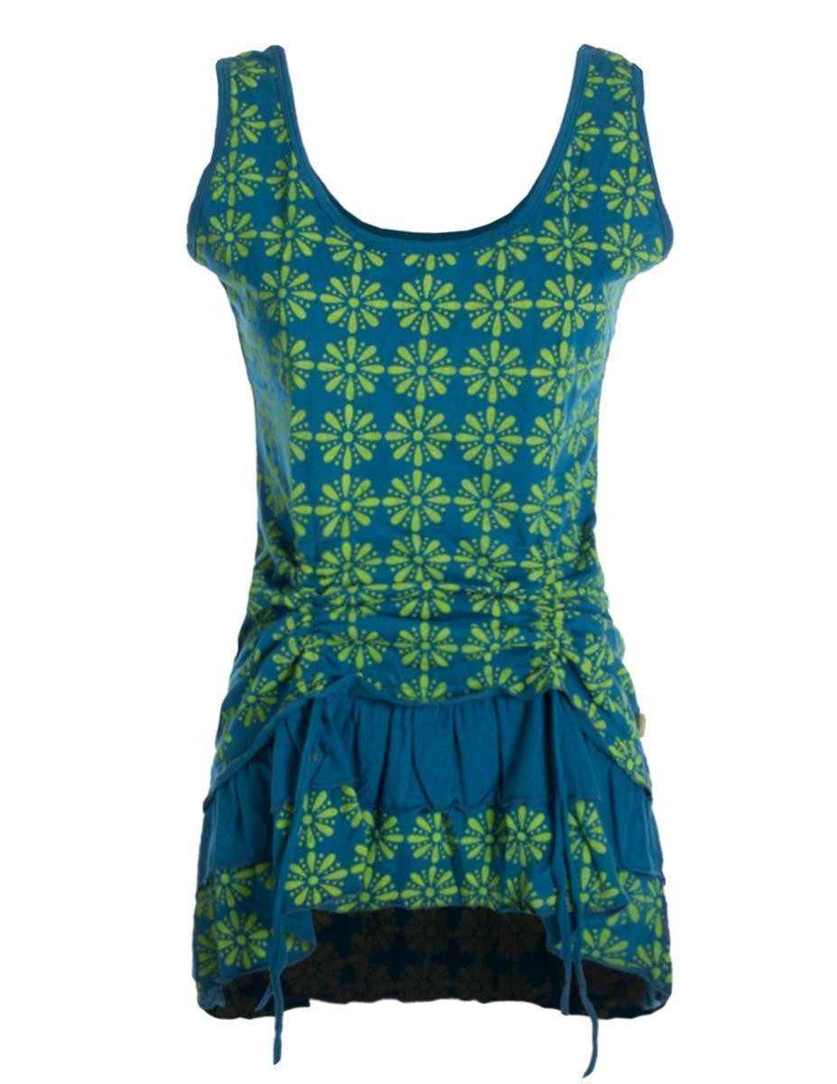 Vishes Sommerkleid Damen Lagen-Look Träger-Kleid Jersey-Tunika Sommerkleid günstig online kaufen