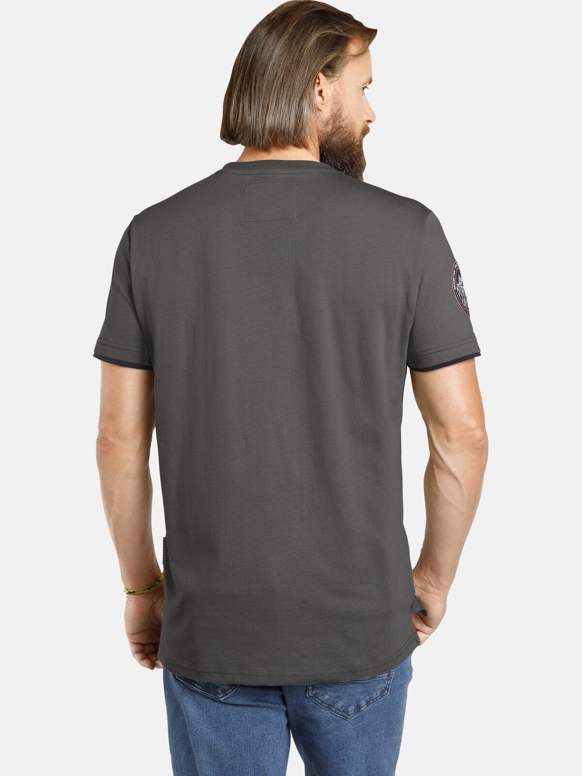 Jan Vanderstorm T-Shirt SÖLVE aus robustem günstig online kaufen