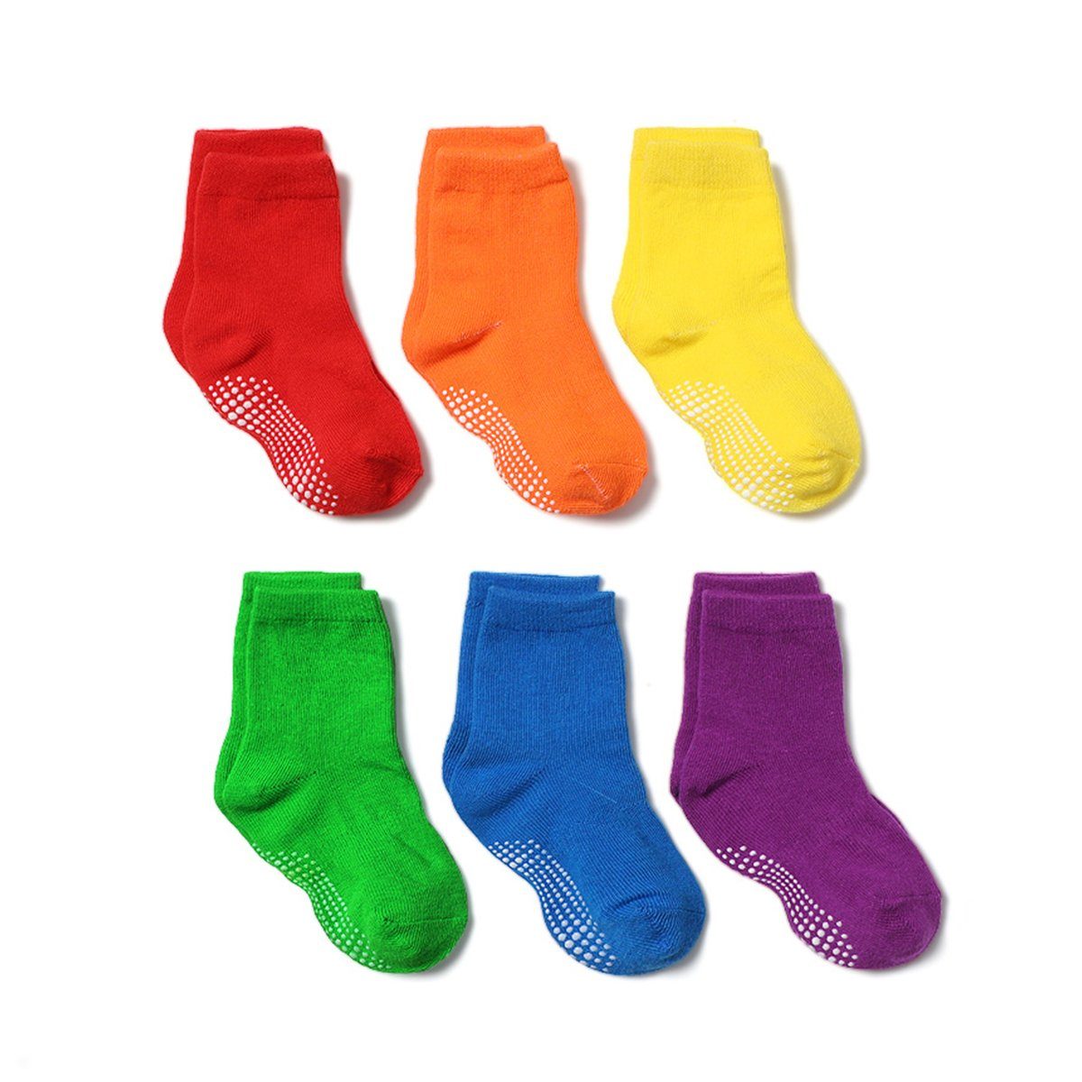 DEBAIJIA Basicsocken 6 Paar Baby Ankle Socken Kleinkinder Baumwolle 0-5 Jahre