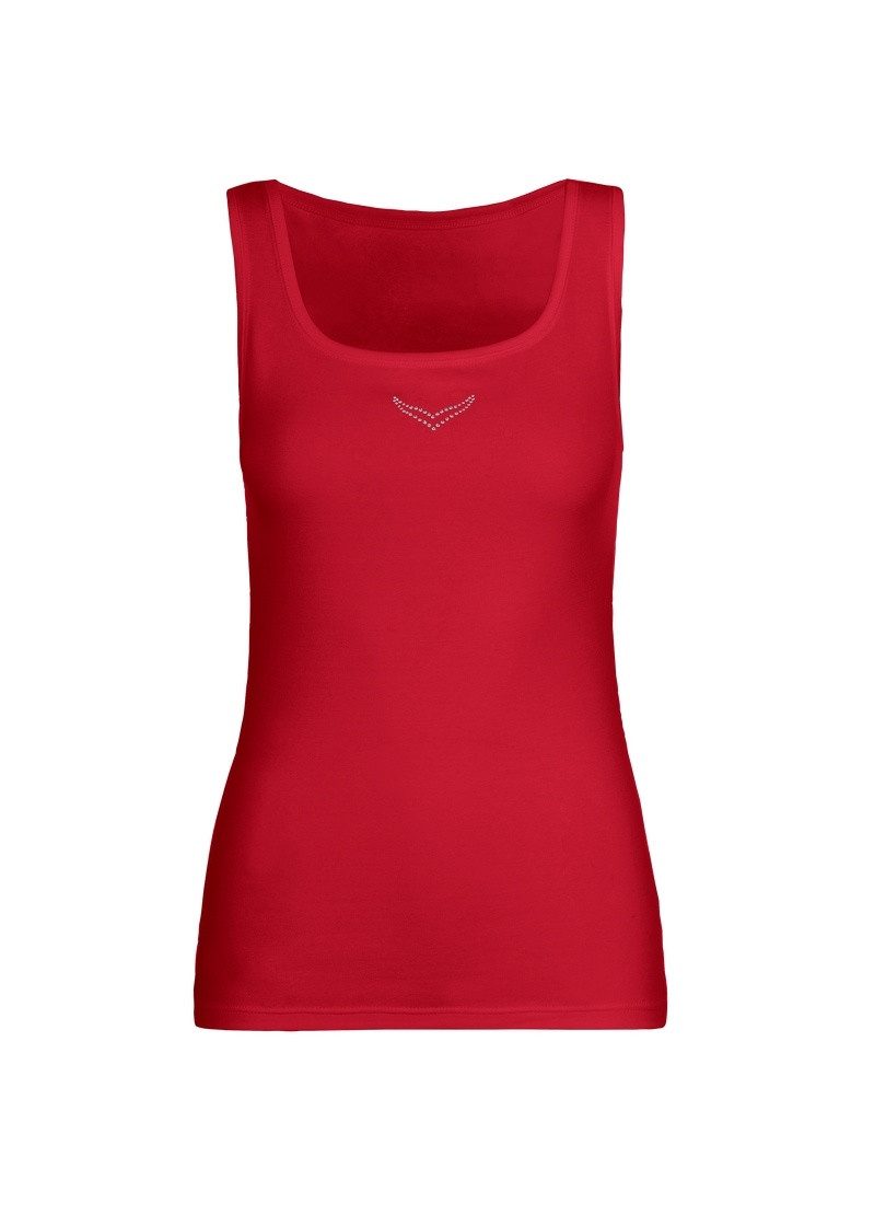 Trigema Tanktop TRIGEMA Trägershirt mit Kristallsteinen (1-tlg) günstig online kaufen