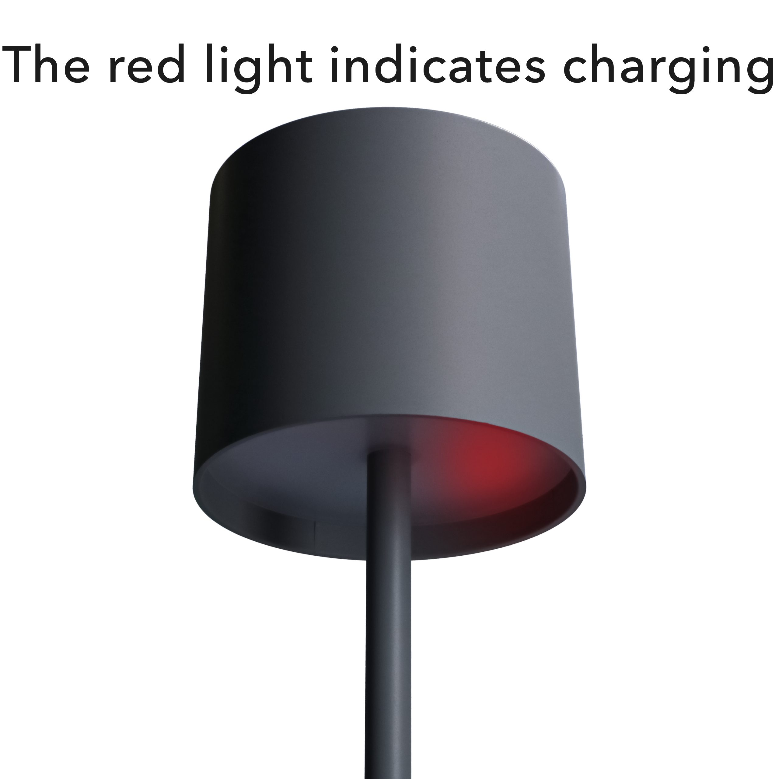 LED's light Außen-Tischleuchte 1000491 Akku LED-Tischleuchte, LED, grau dimmbar IP54 warm-neutral-kaltweiß Ladeschale