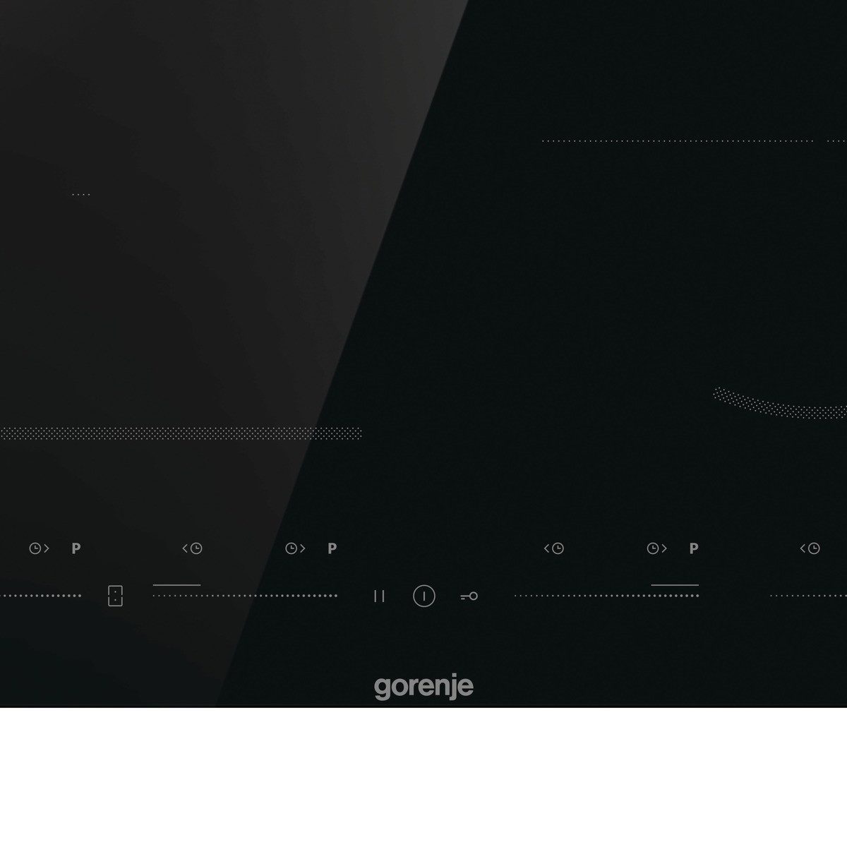 GORENJE Flex-Induktions-Kochfeld GI 6432 BSCE, AreaFlex verbindet Kochzonen für gleichmäßiges Garen in großen Töpfen.