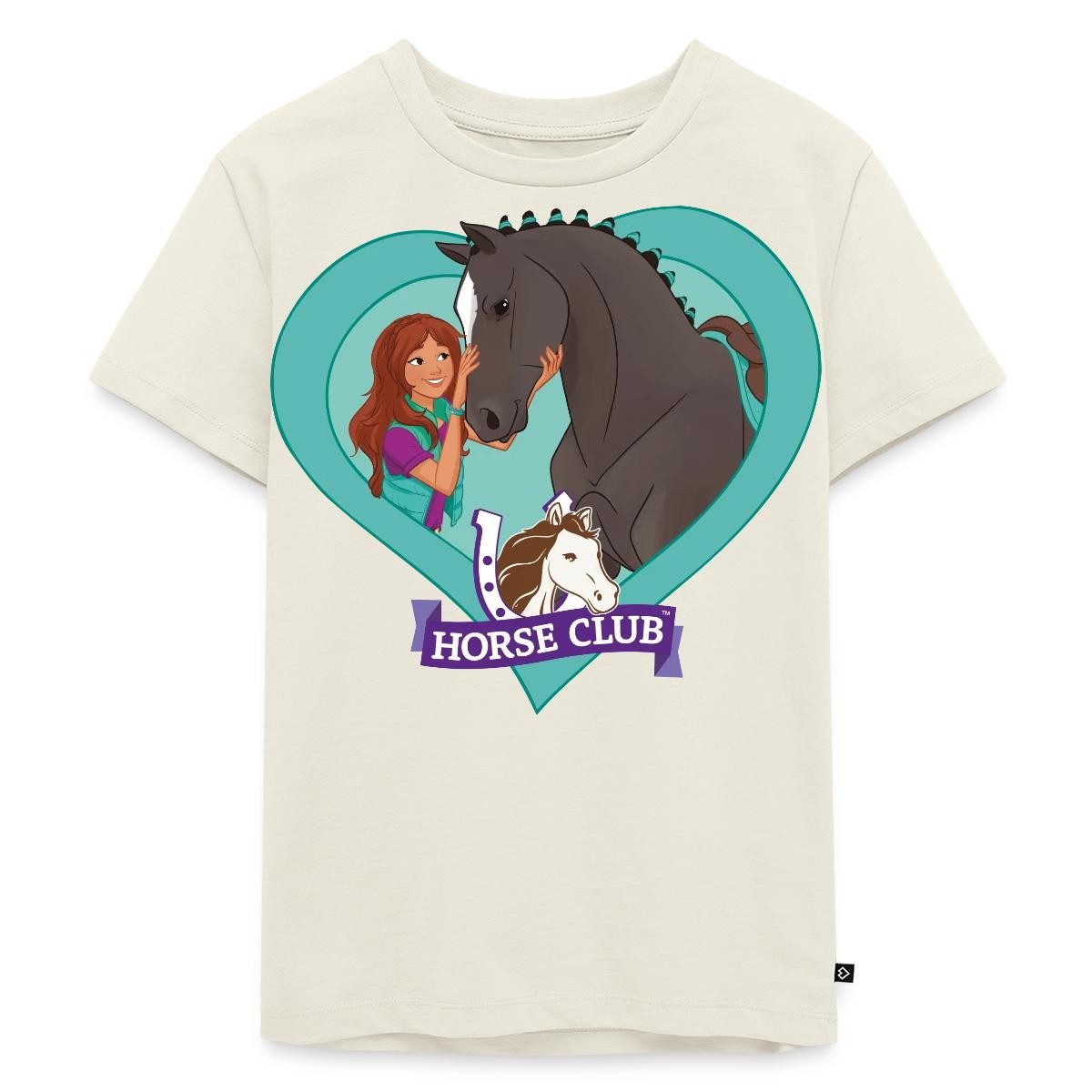 T-Shirt Schleich Horse Club Lisa & Storm Herzmotiv Kinder Premium T-Shirt
