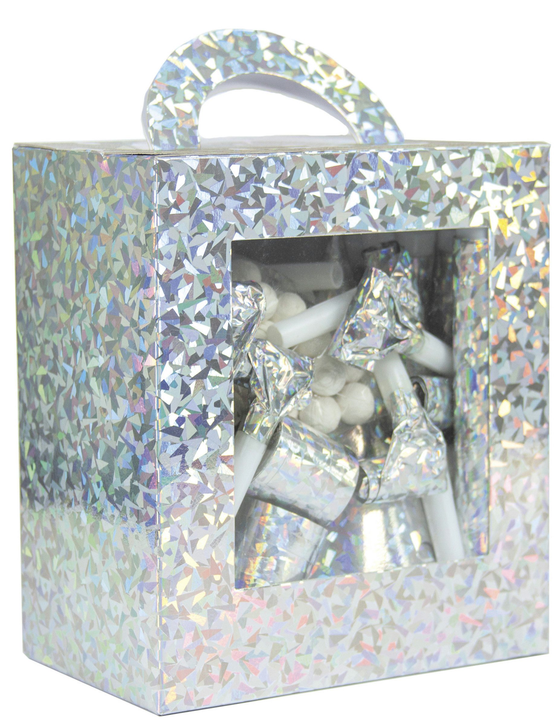 PartyPro Kostüm Silvester-Sett Silvesterzubehör 5-teilig Silber