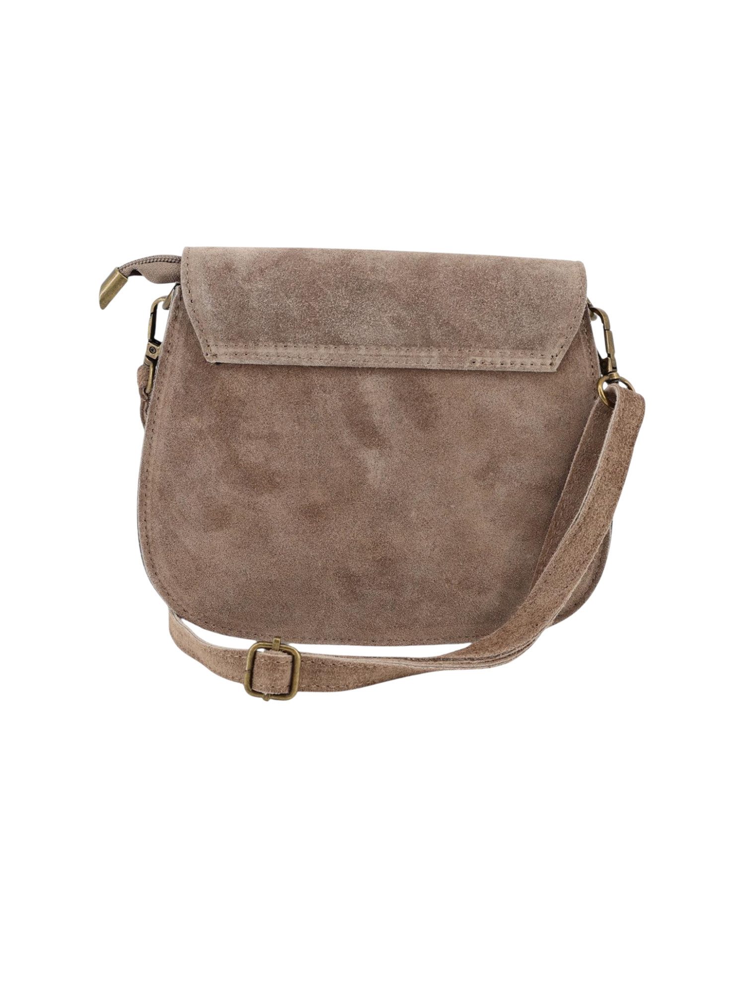 BRISE TASCHE Schultertasche Brise Damen Umhängetasche aus Wildleder mit Reißverschluss (Einzelartikel), leicht kompakt zeitloses Design