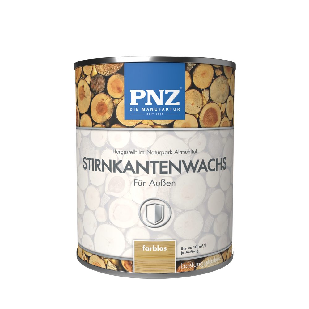 PNZ - Die Manufaktur Holzöl Stirnkantenwachs,erhöht die Haltbarkeit von Holz im Außenbereich