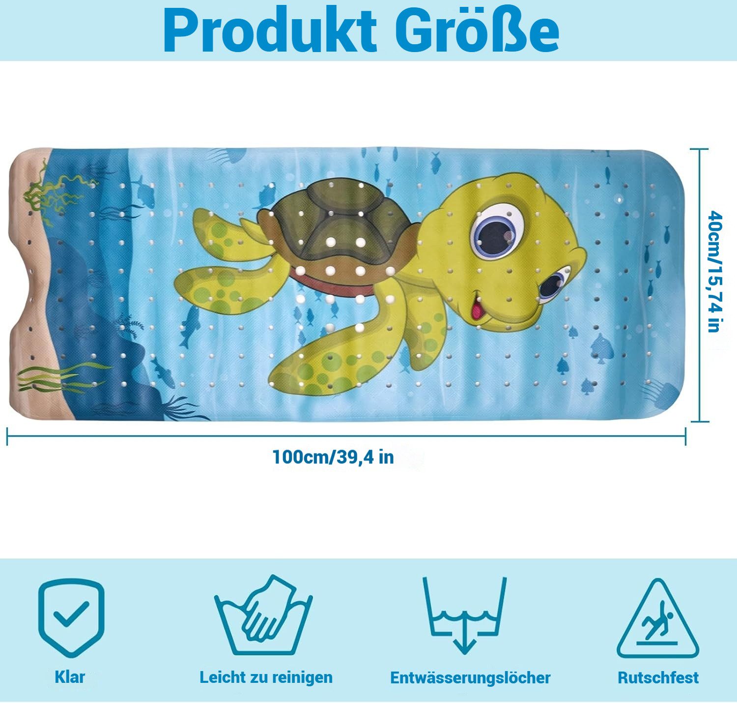 BlingBin Badematte Badewannenmatte 40 x 100 günstig online kaufen
