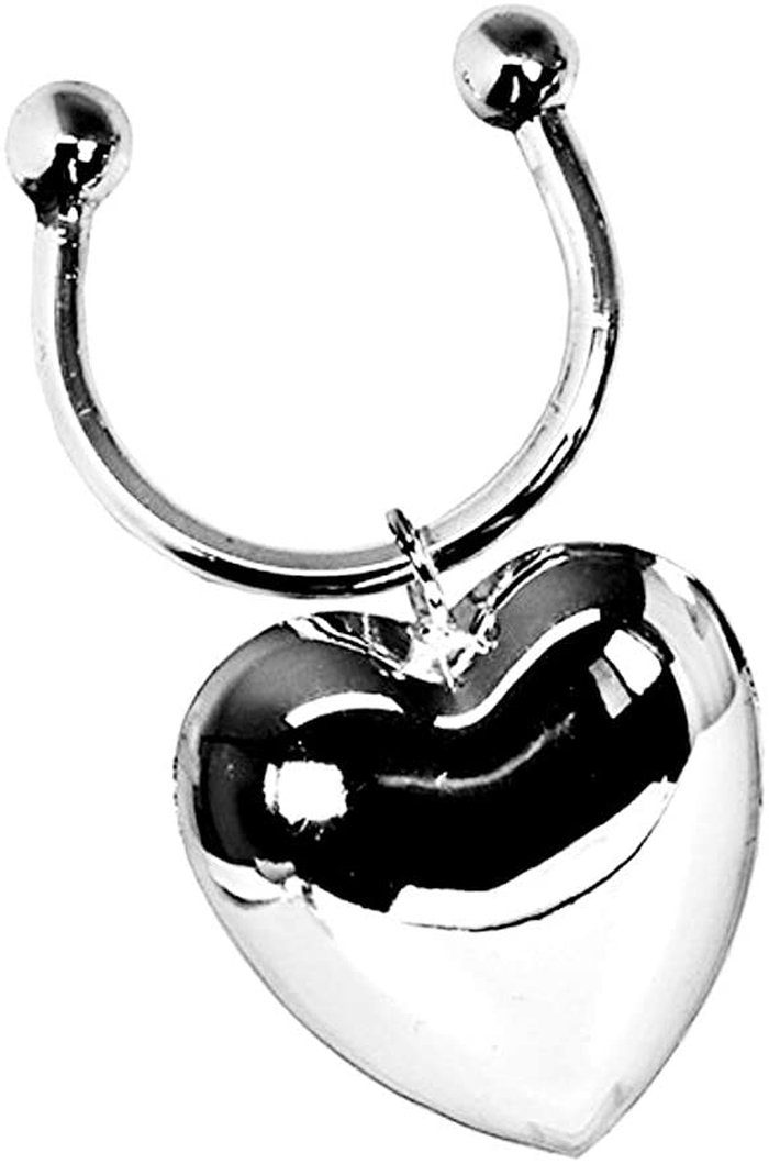 Brillibrum Schlüsselanhänger Schlüsselanhänger Schlüssel-Ring Herz Vesilbert Valentinstag