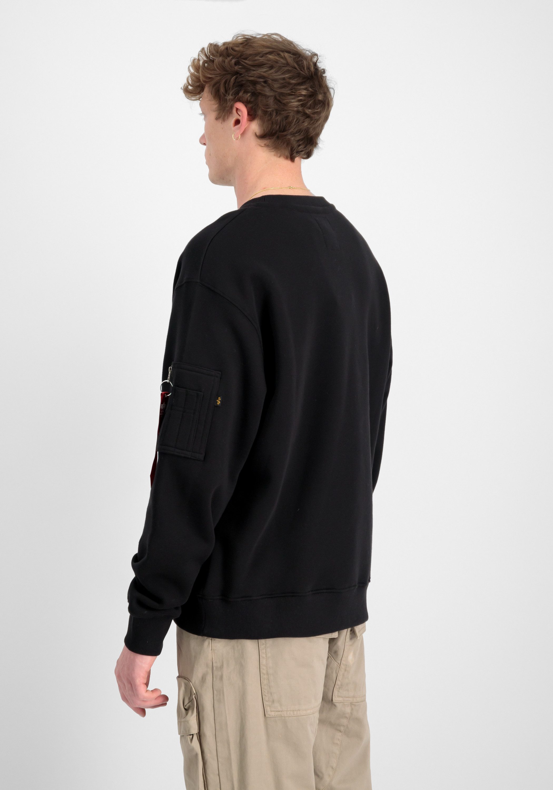 Alpha Industries Sweater Satin Logo Sweatshirt